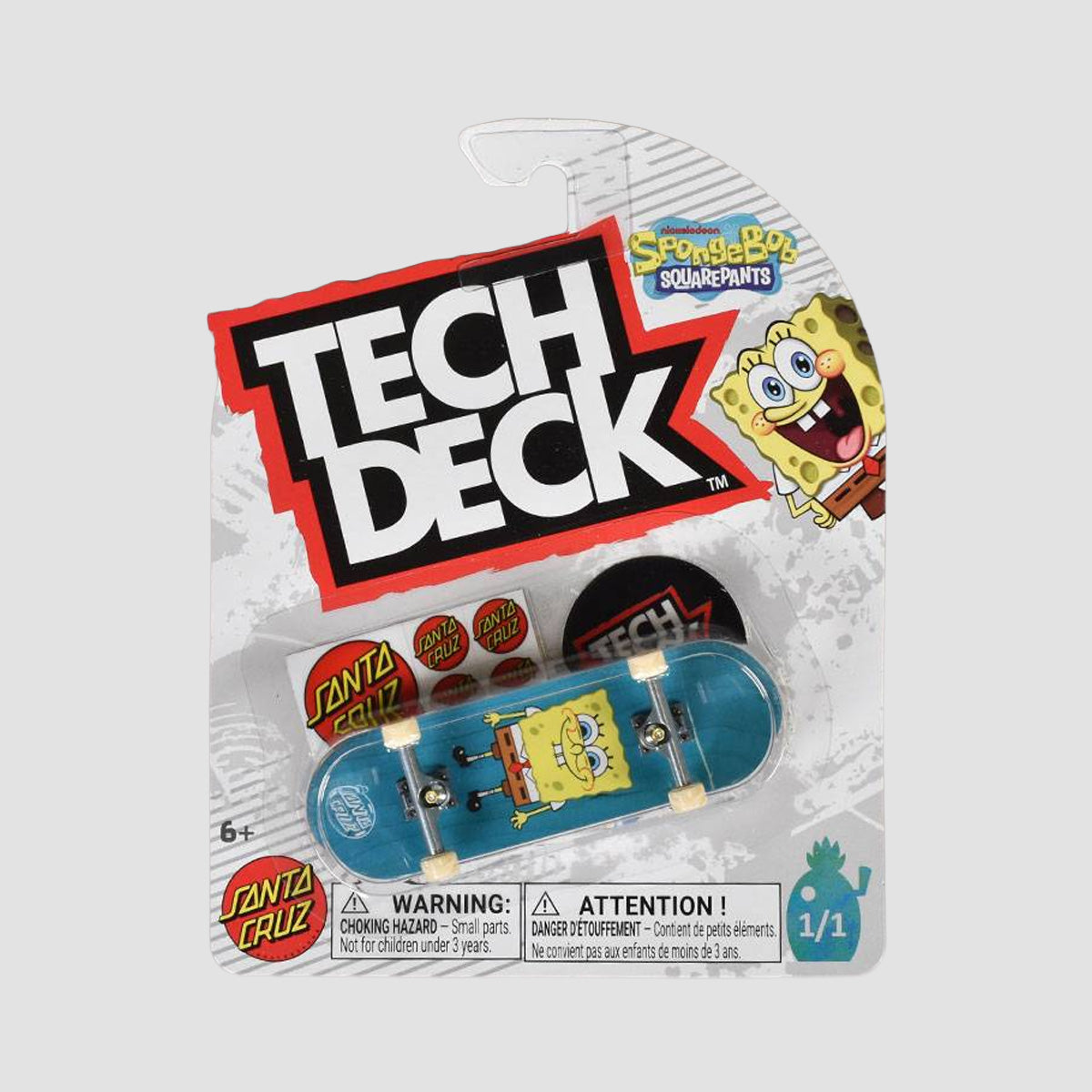 Tech Deck 96mm Entertainment Series Fingerboard - Santa Cruz Spongebob Squarepants 1/1 2026