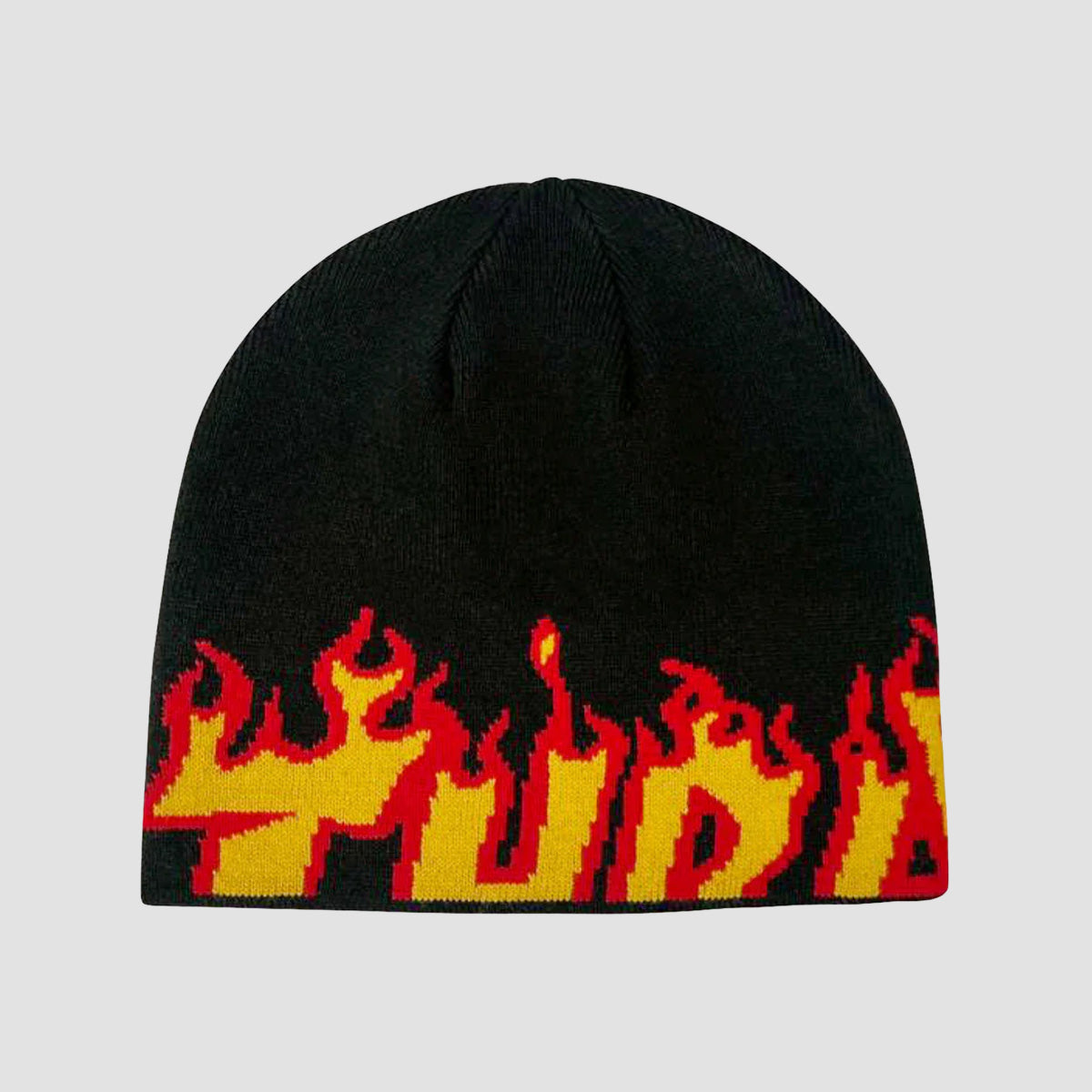 Thrasher Flame Skully Beanie Black