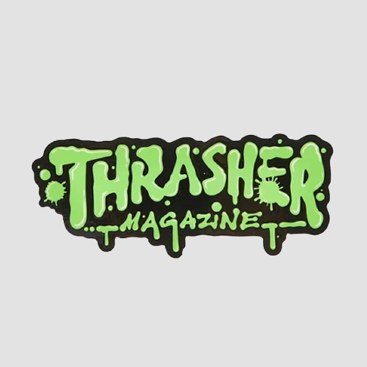 Thrasher Wet Paint Sticker Green 150x60mm