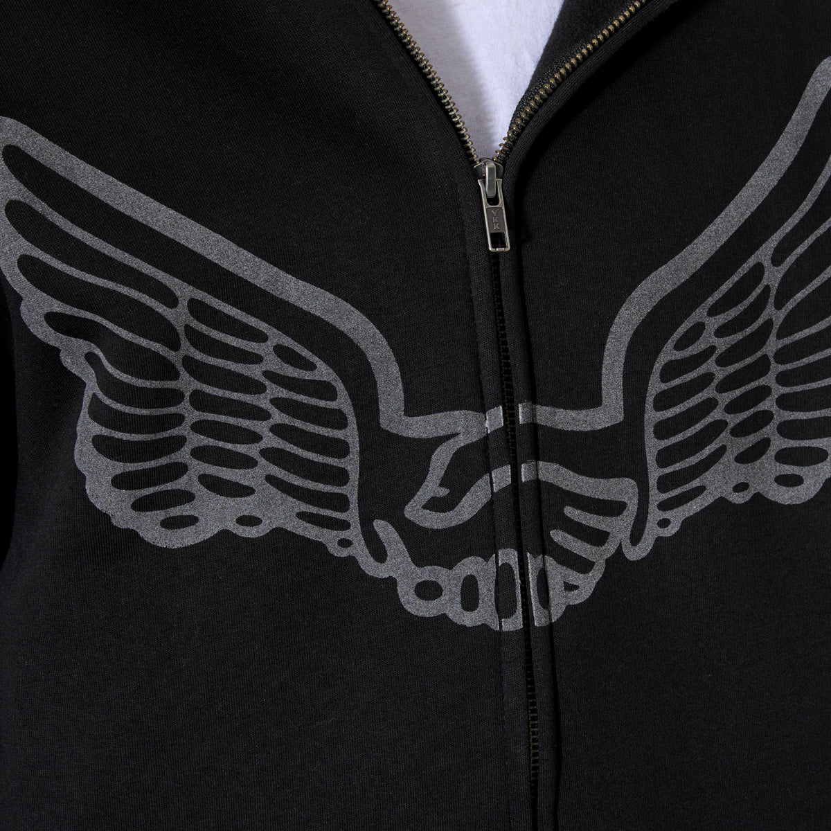 Unabomber Wings Zip Hoodie Black