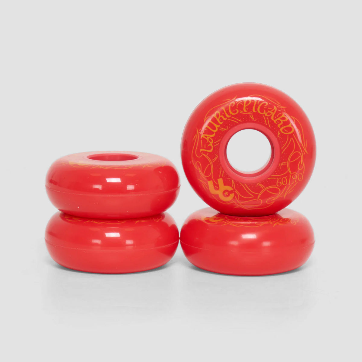 Undercover Lauric Picard 90a Inline Wheels x4 Red/Red 60mm