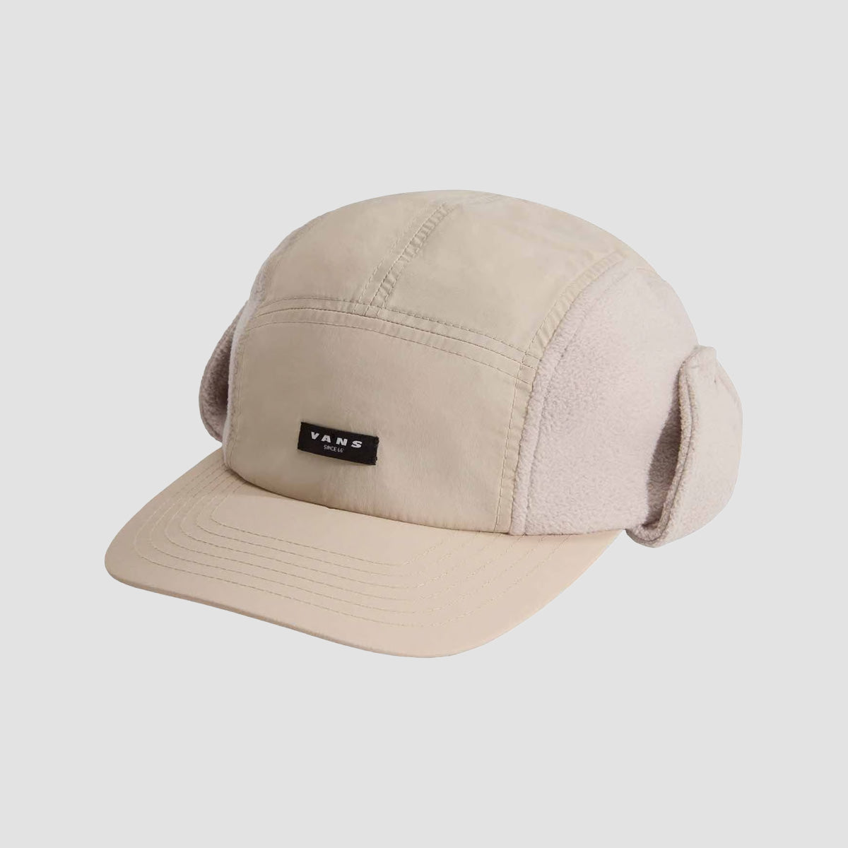 Vans 66 Earflap Tall Camper Cap Taupe Mist