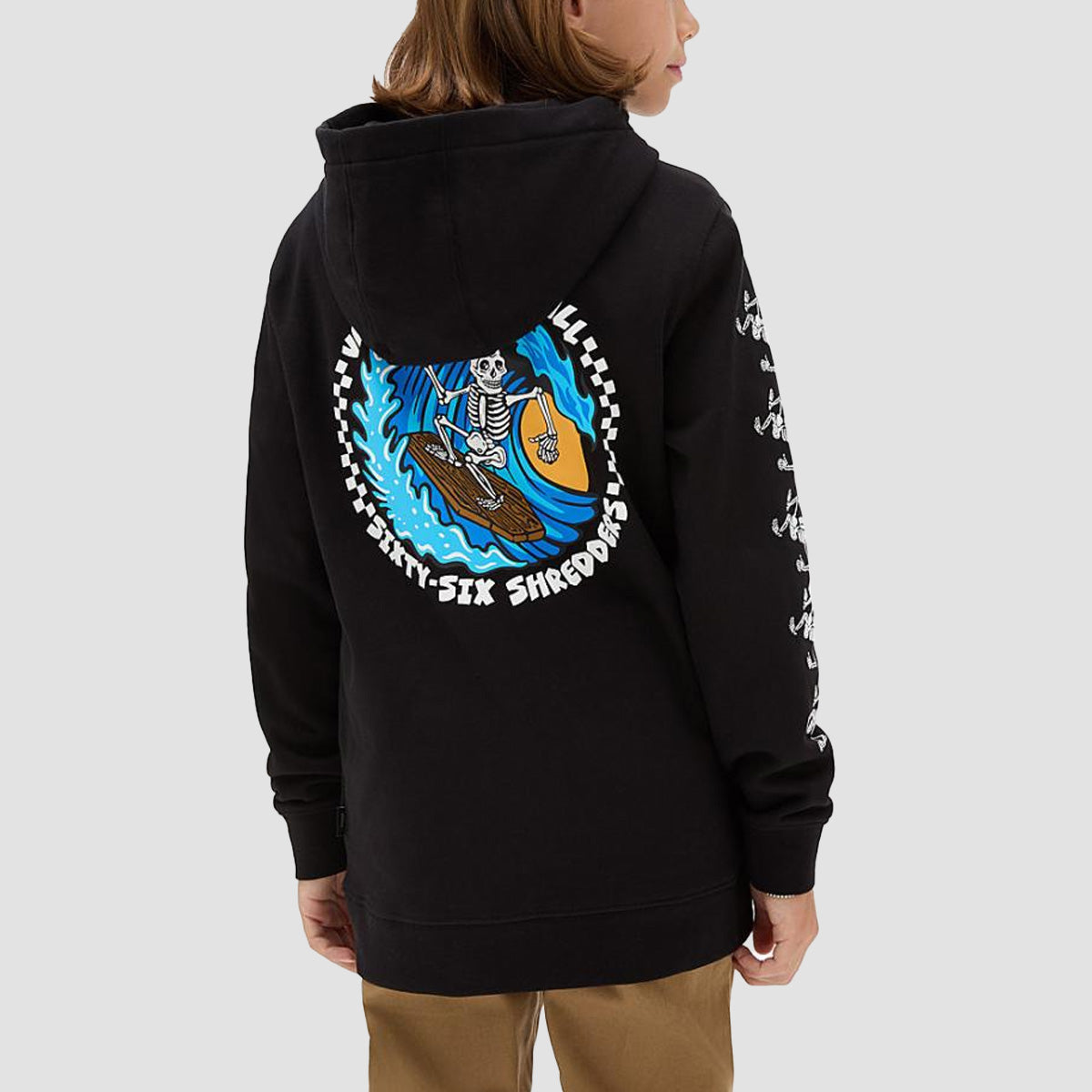 Vans 66 Shredders Pullover Hoodie Black - Kids