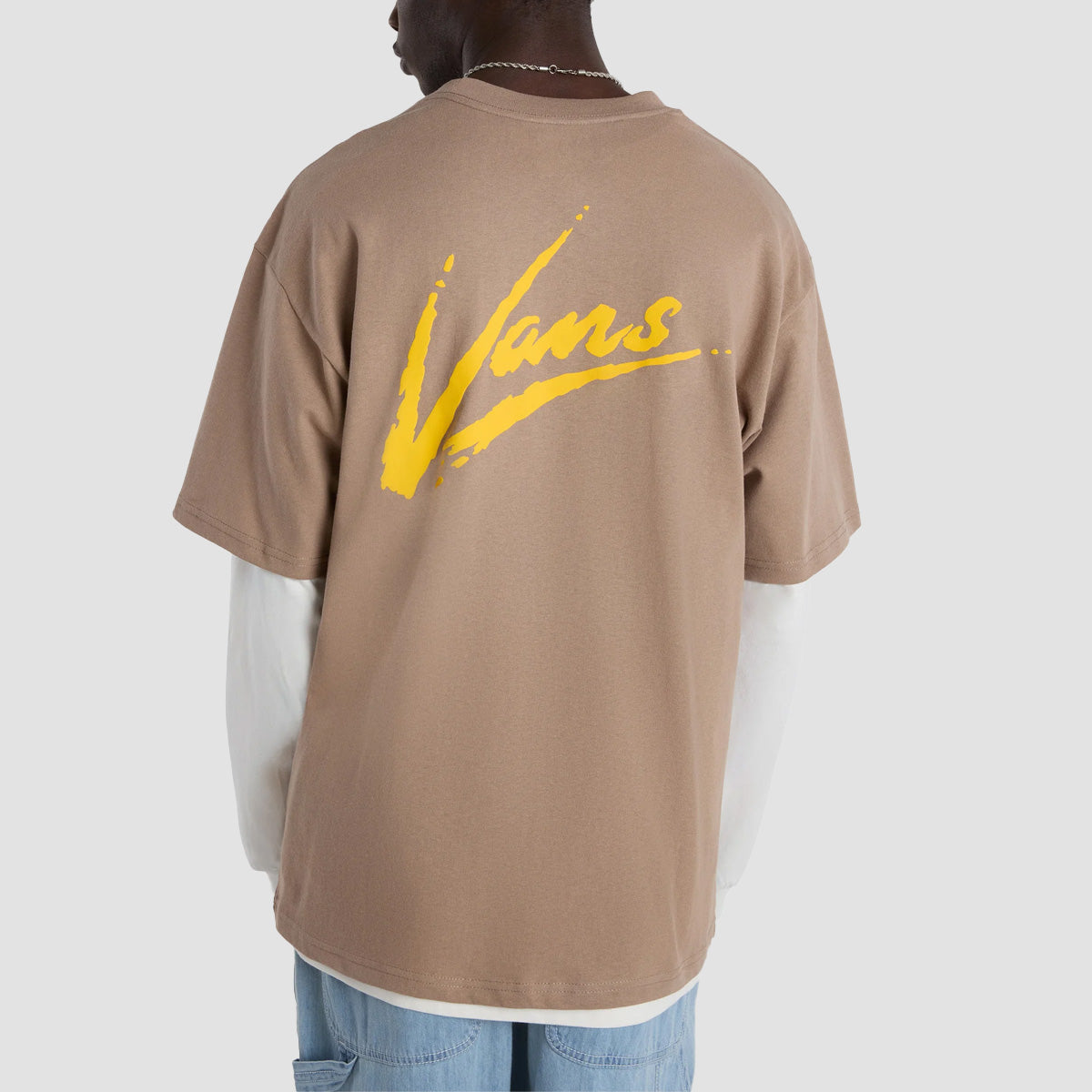 Vans Brush Script Loose T-Shirt Desert Taupe