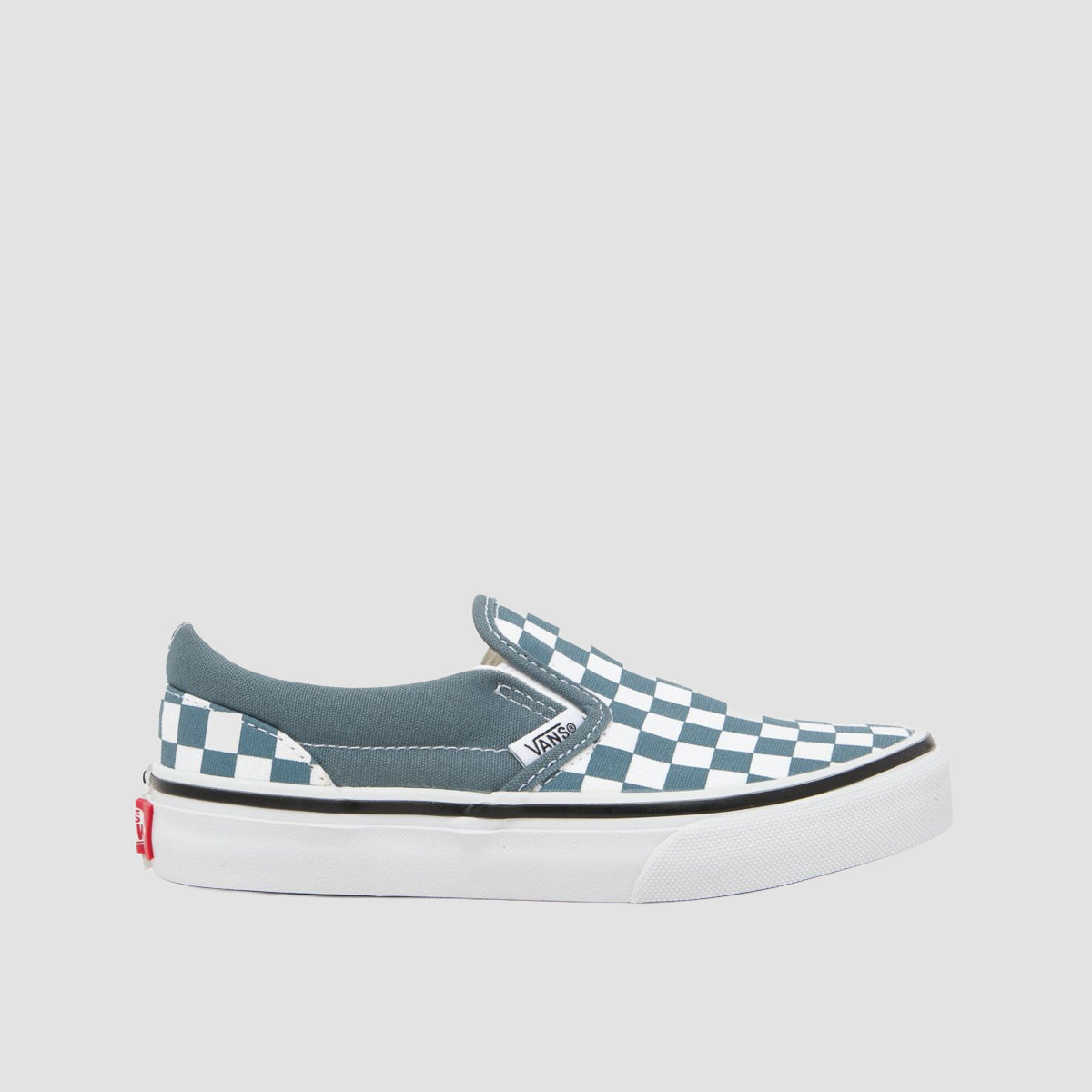 Vans Classic Slip-On Shoes - Colour Theory Checkerboard Stormy Weather - Kids