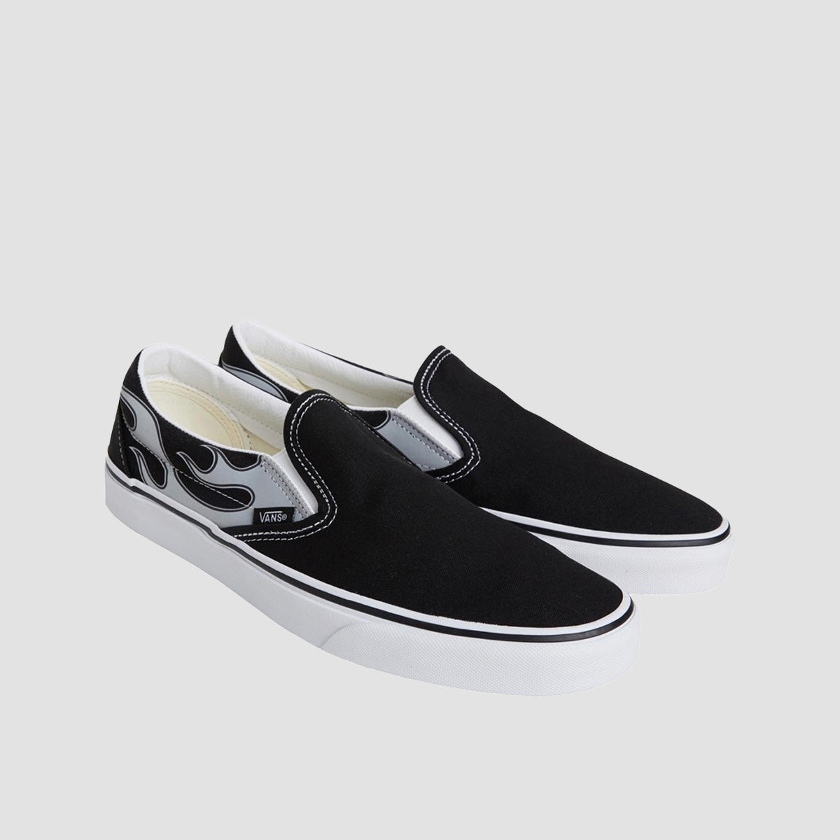 Vans Classic Slip-On Shoes - Reflective Flame Black