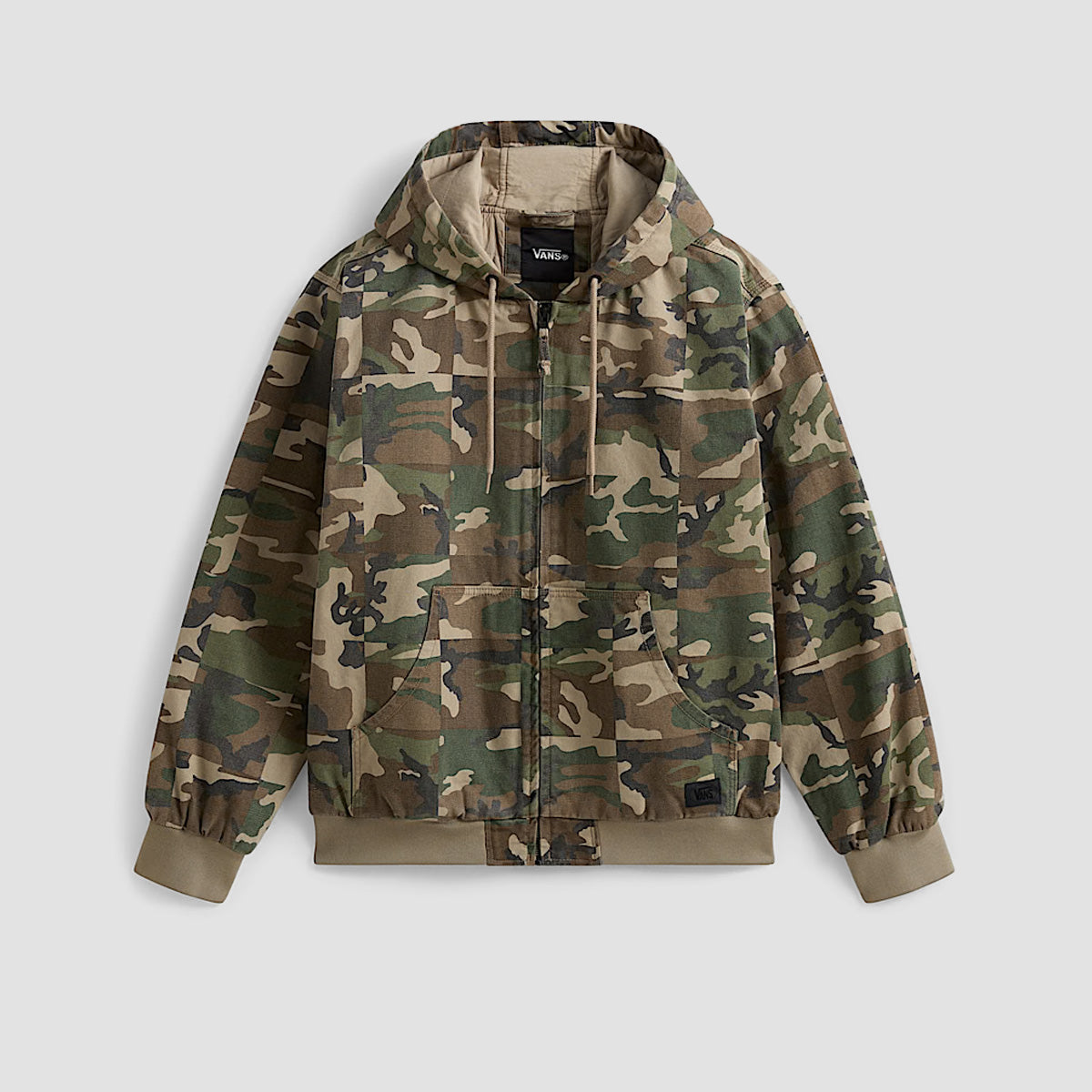 Vans Eli Workwear Canvas Full Zip Jacket Aluminum