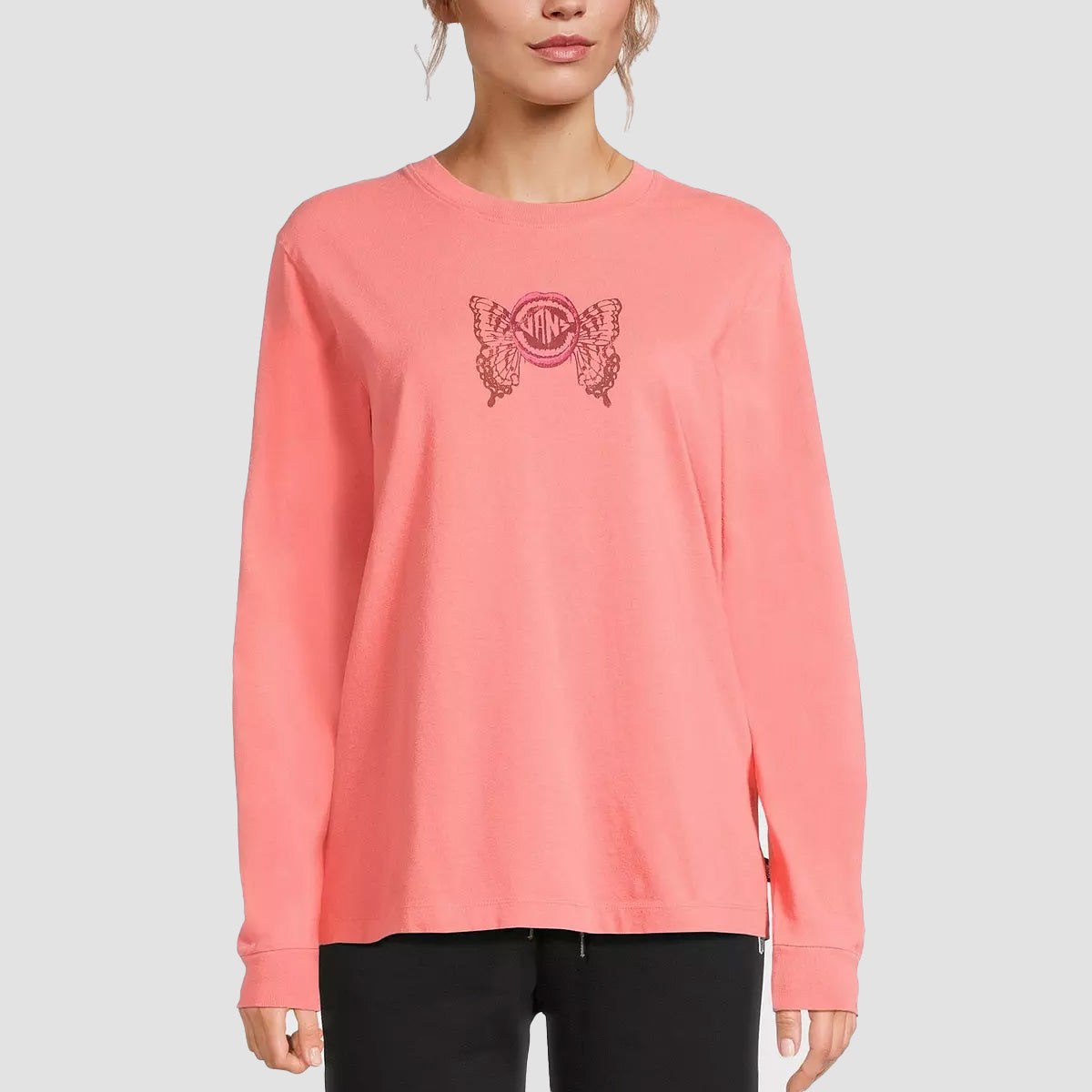 Vans Ethereal Bff Longsleeve T-Shirt Porcelain Rose - Womens