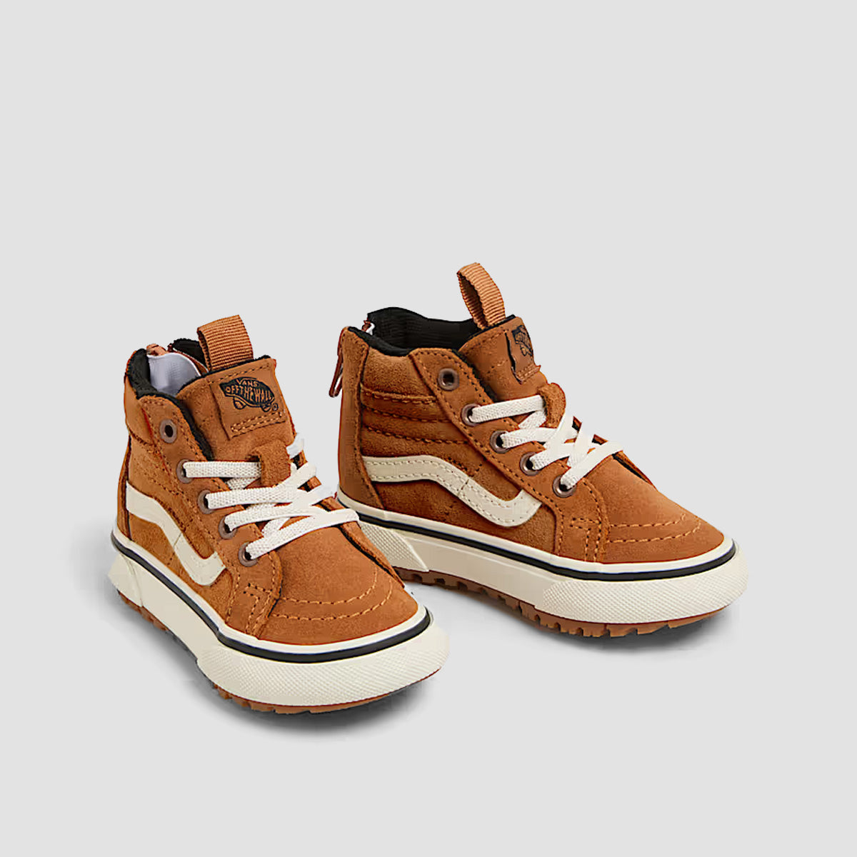 Vans MTE SK8-Hi Zip High Top Shoes - Glazed Ginger - Kids