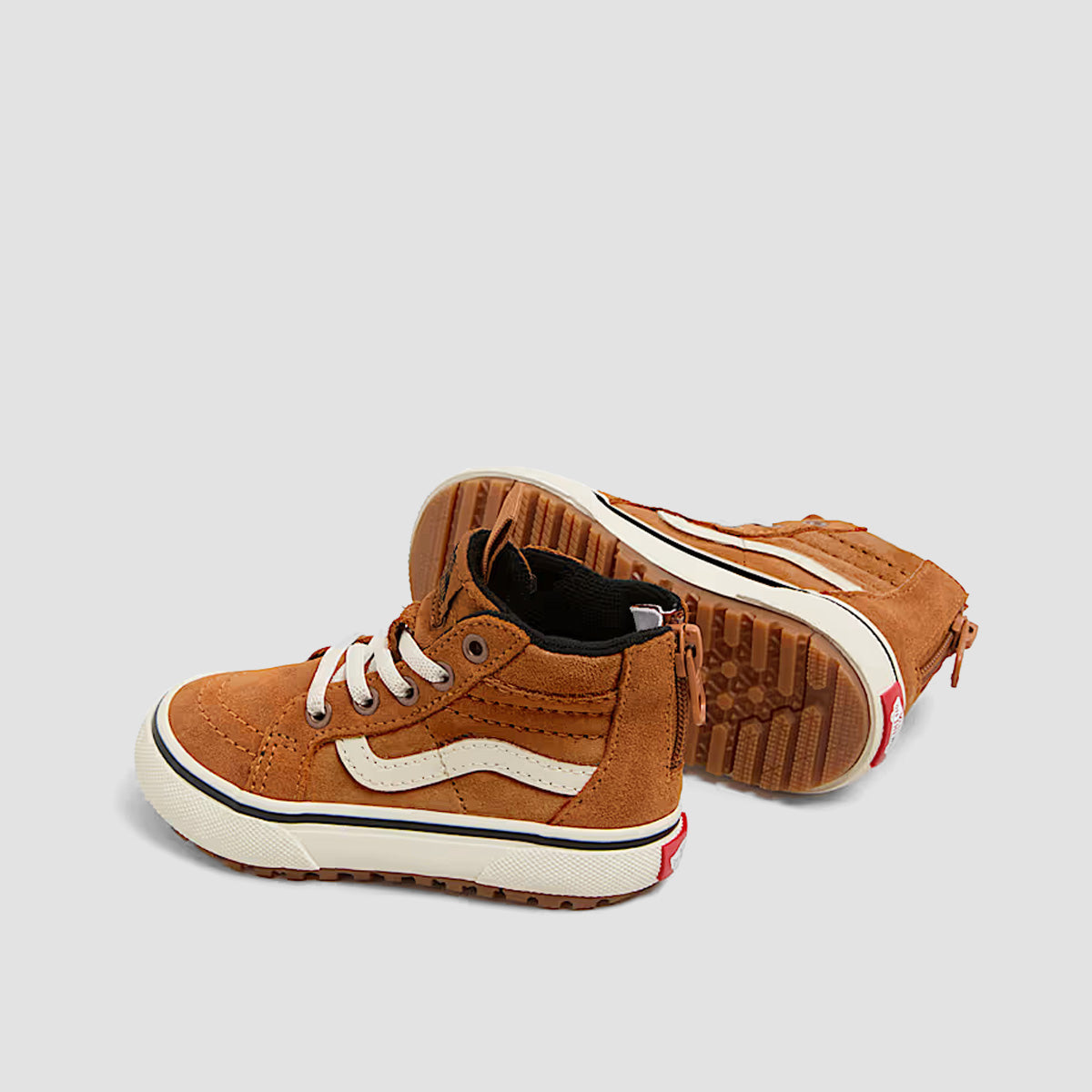Vans MTE SK8-Hi Zip High Top Shoes - Glazed Ginger - Kids