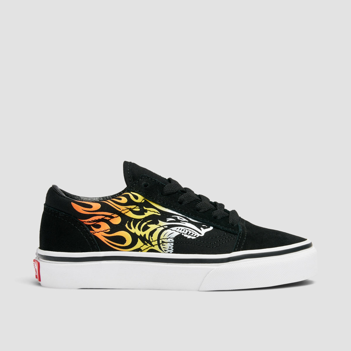 Vans Old Skool Shoes - Ferocious Flame Racing Red/Black - Kids