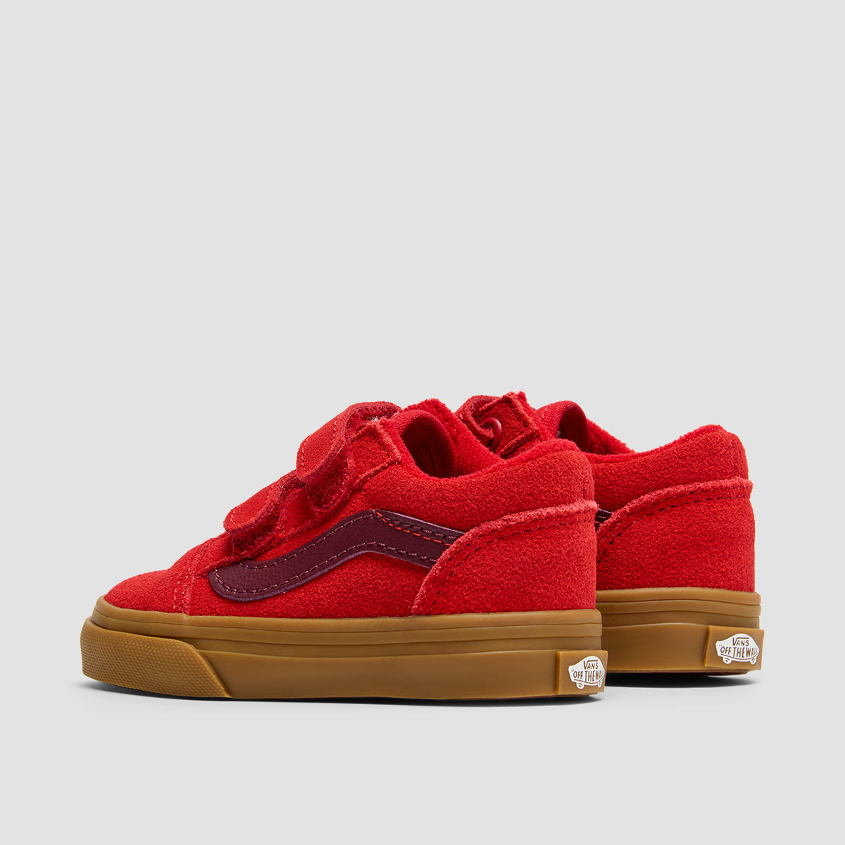 Vans Old Skool V Toddler Shoes - Gum Red - Kids