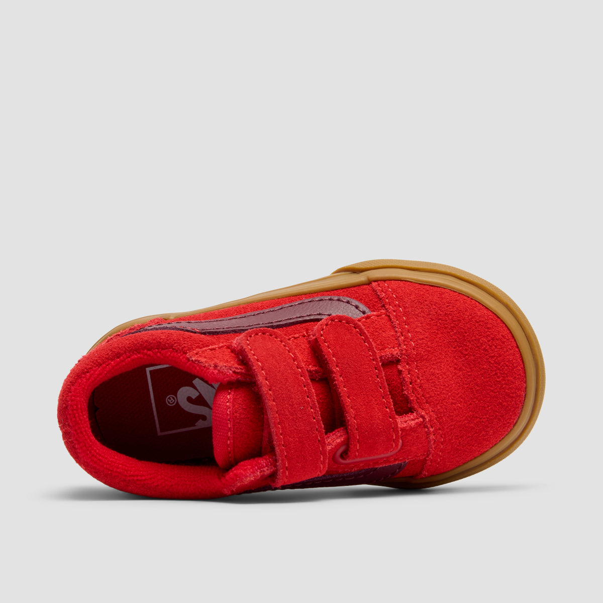 Vans Old Skool V Toddler Shoes - Gum Red - Kids