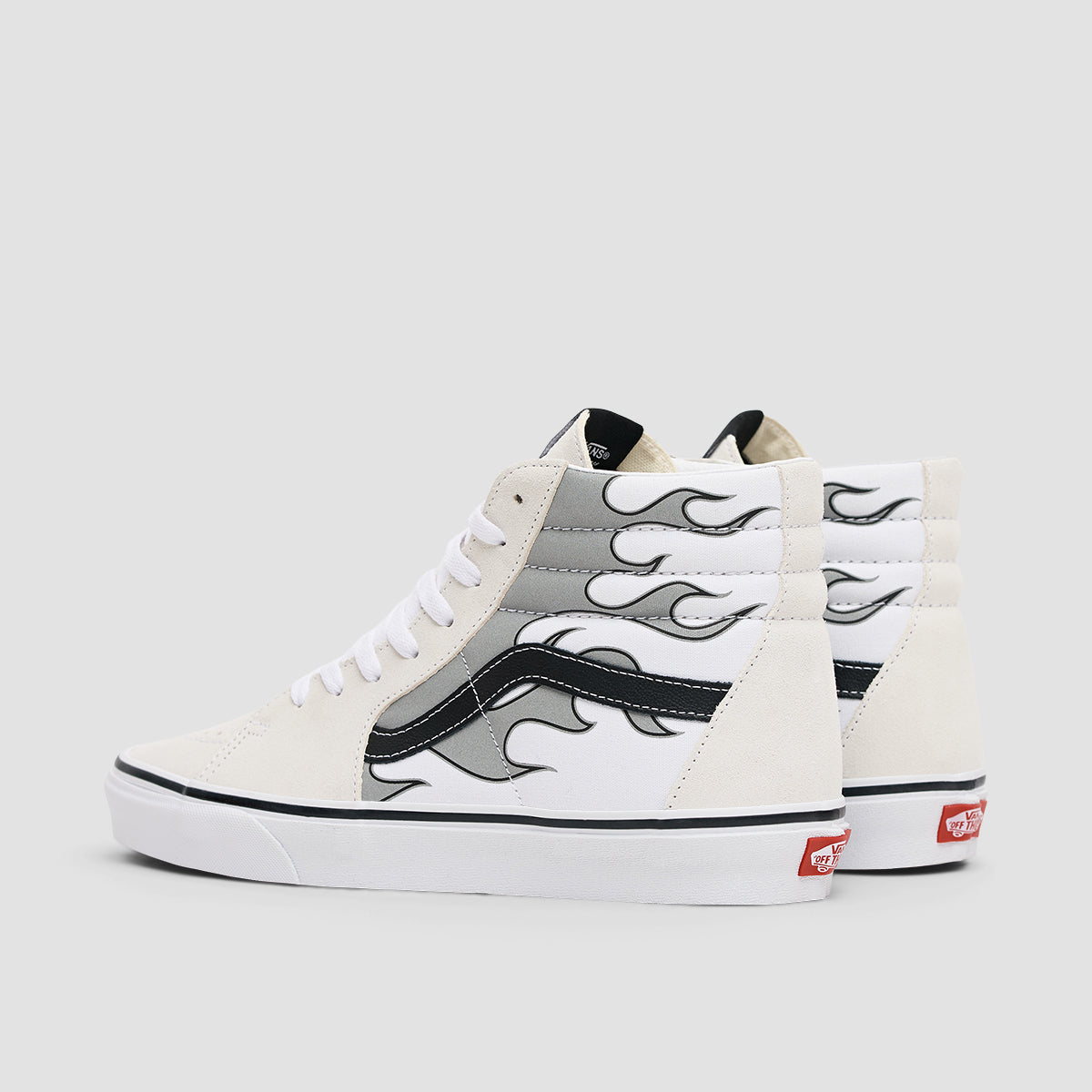 Vans SK8-Hi Shoes - Reflective Flame True White