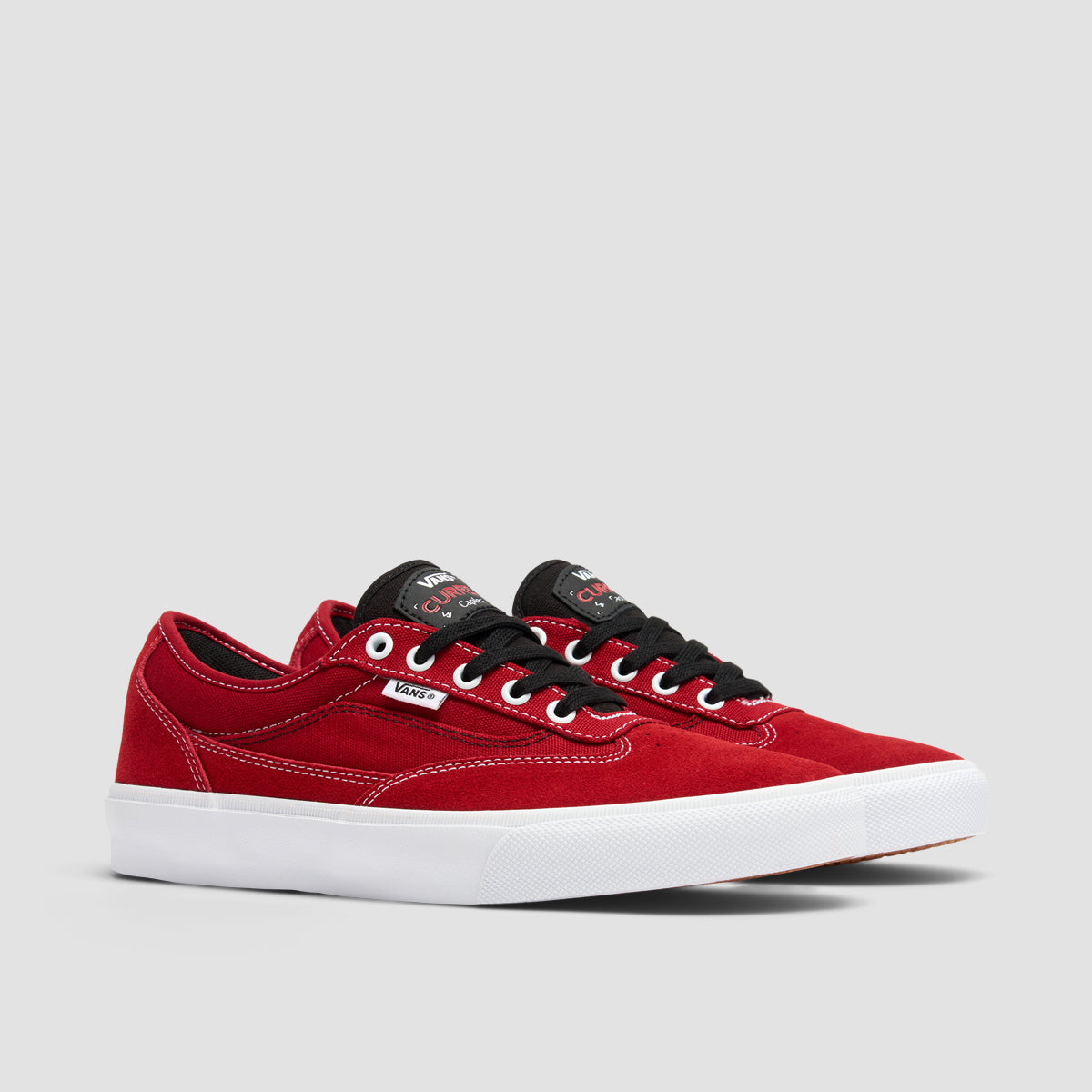 Vans Skate Curren Caples Shoes - Red/White