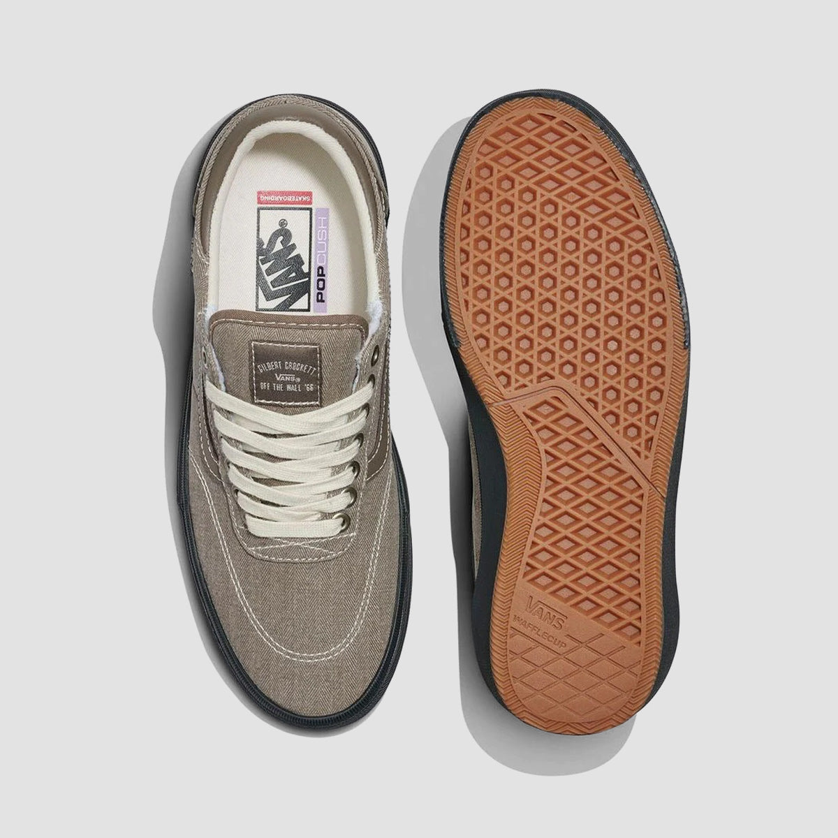 Vans Skate Gilbert Crockett Shoes - Herringbone Black/Walnut