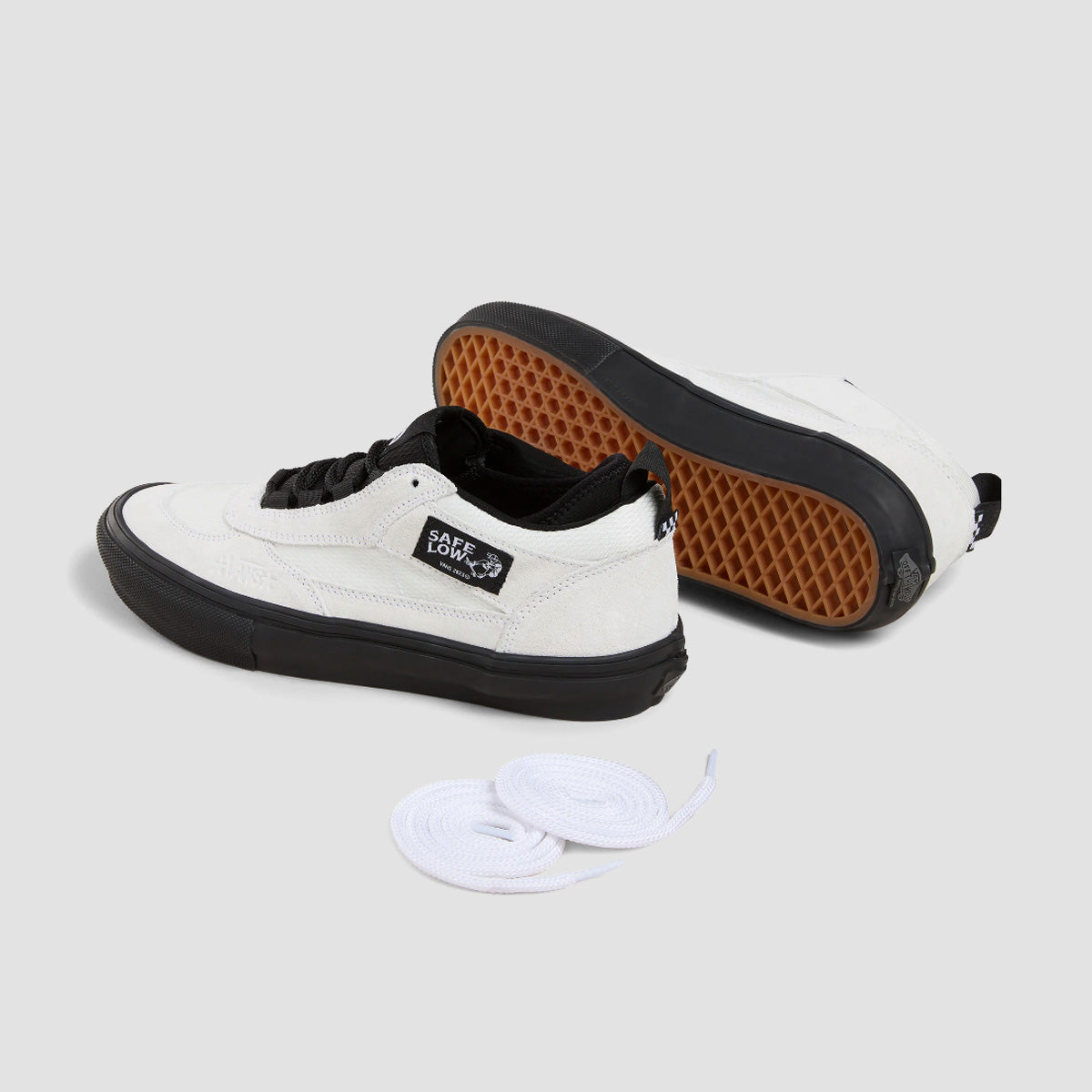 Vans Skate Safe Low Shoes - Atiba Bone White/Black