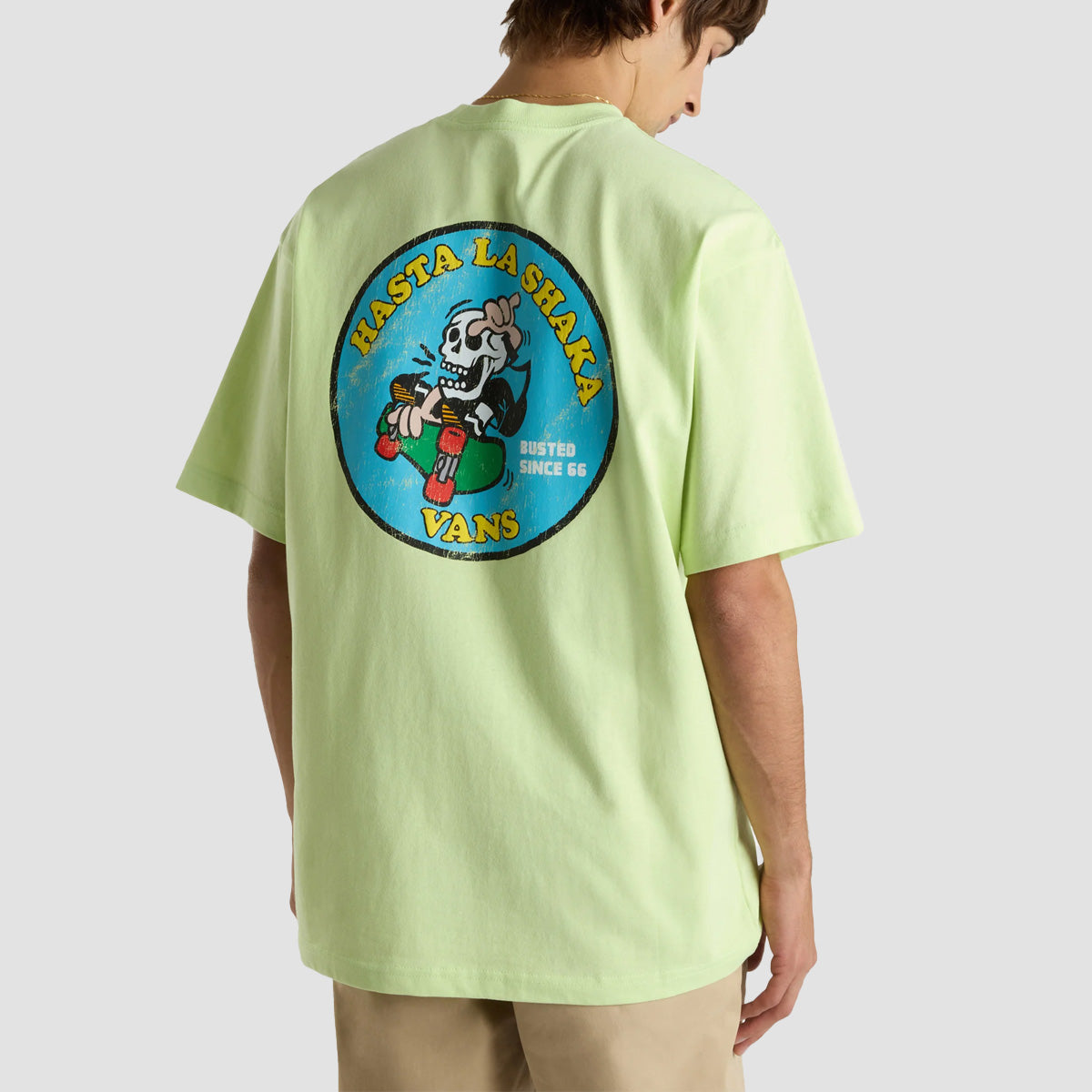 Vans Skull La Shaka Loose T-Shirt Shadow Lime