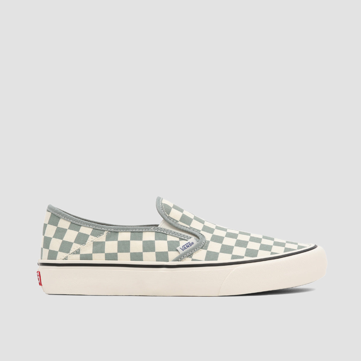 Vans Slip-On SF Shoes - Checkerboard Green Milieu/Marshmallow