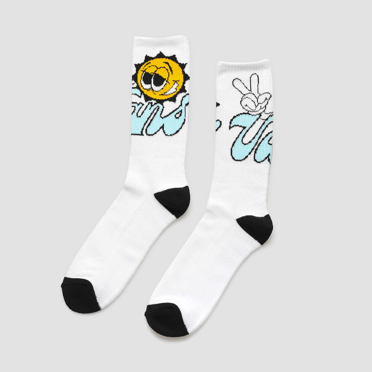 Vans white crew outlet socks