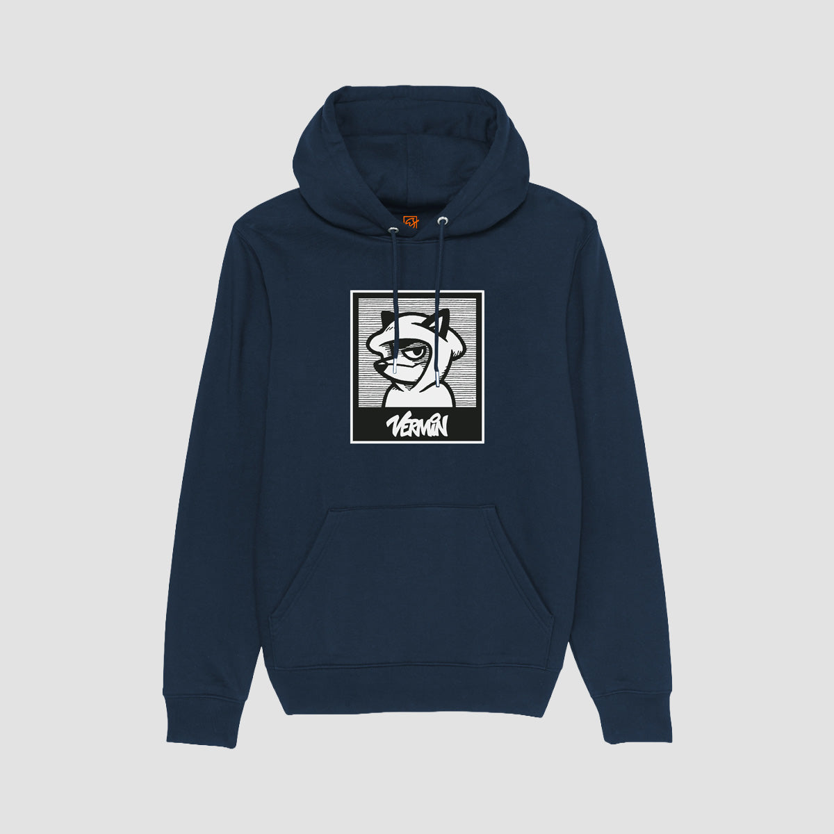 Vermin Fox Box Pullover Hoodie Navy - Kids