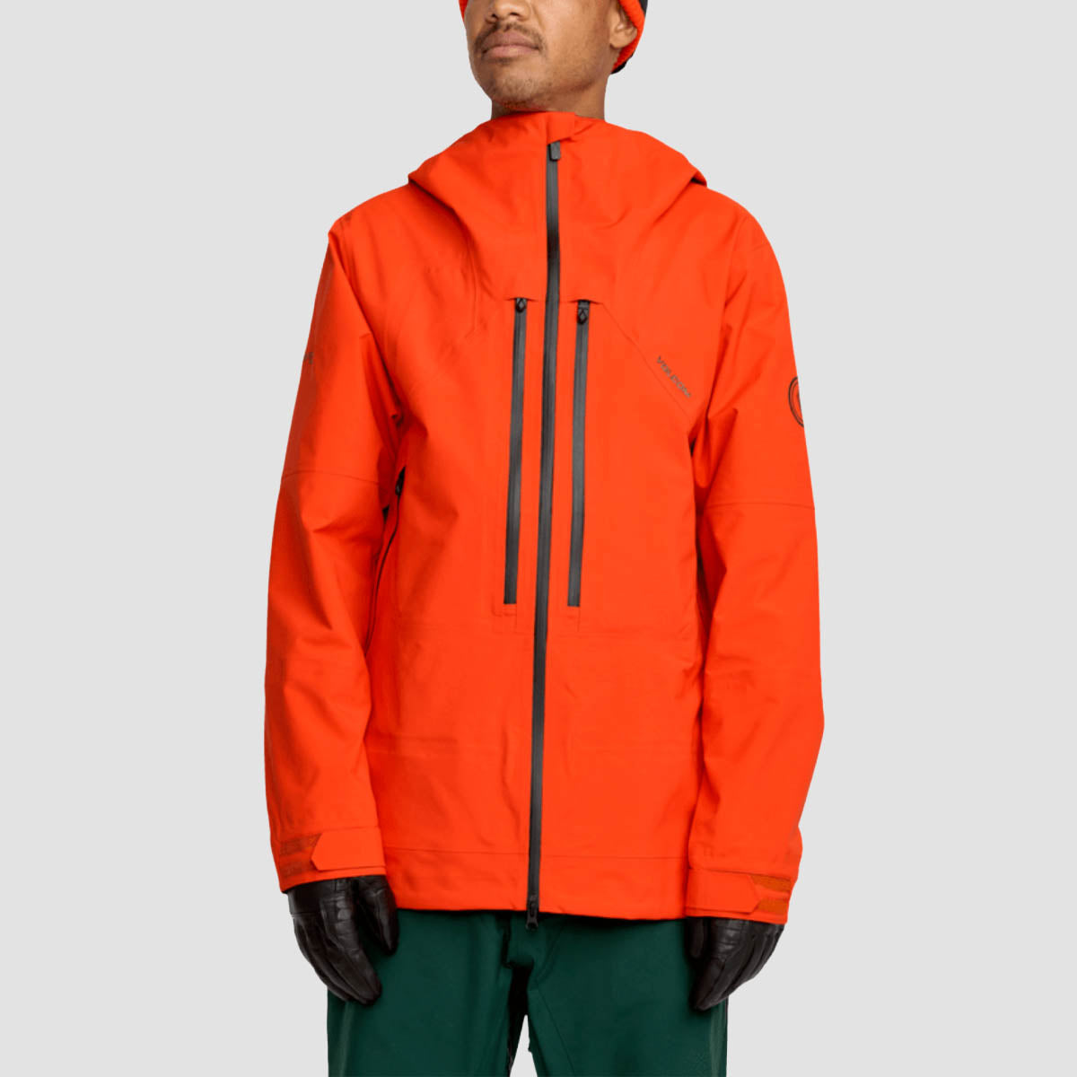 Volcom Anyox Guide Gore Pro Snow Shell Jacket Orange Shock