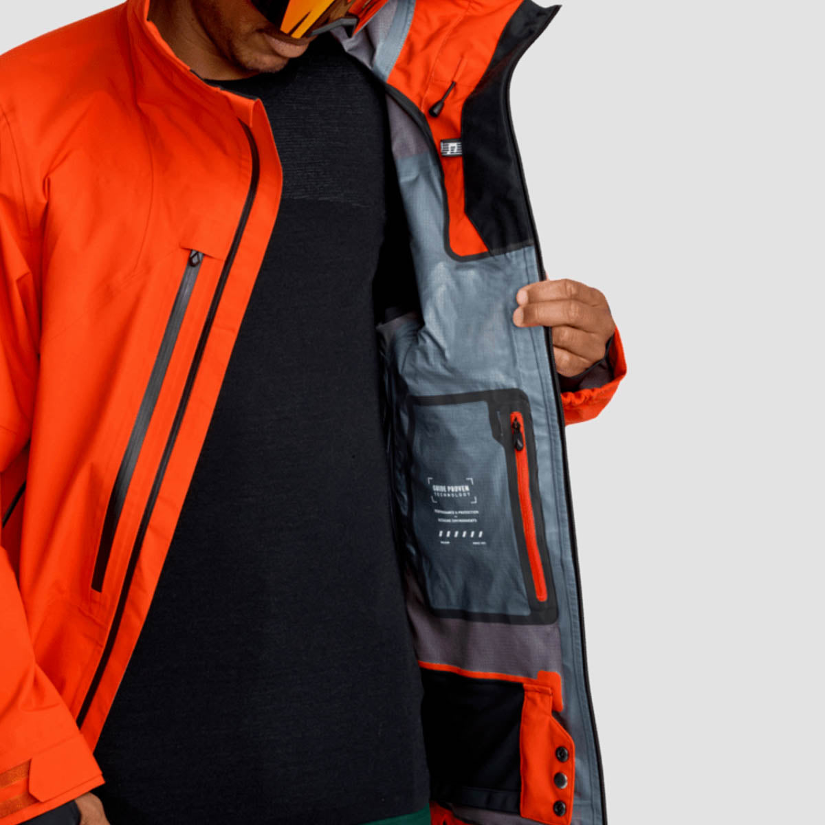 Volcom Anyox Guide Gore Pro Snow Shell Jacket Orange Shock