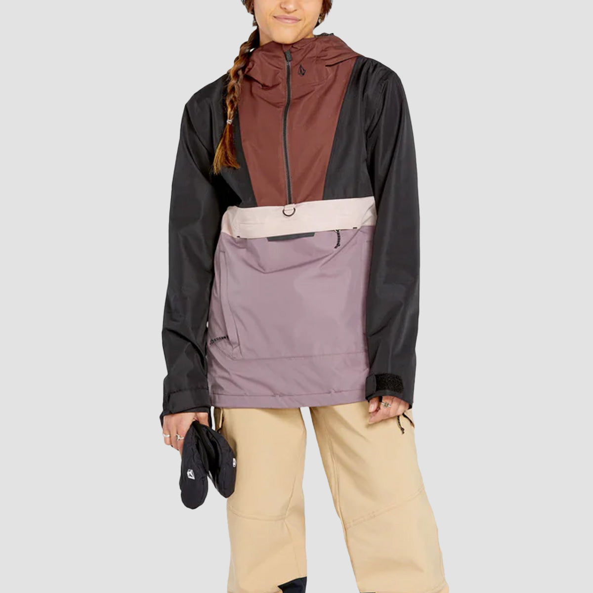 Volcom Ashfield Pullover 10K Snow Jacket Dusty Lavender - Womens