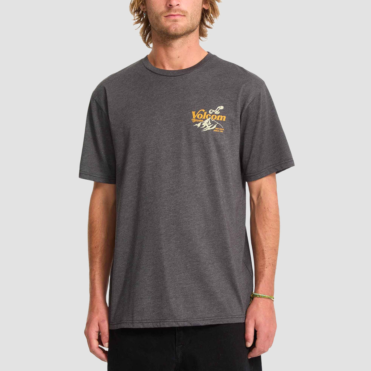 Volcom Back Country T-Shirt Heather Black