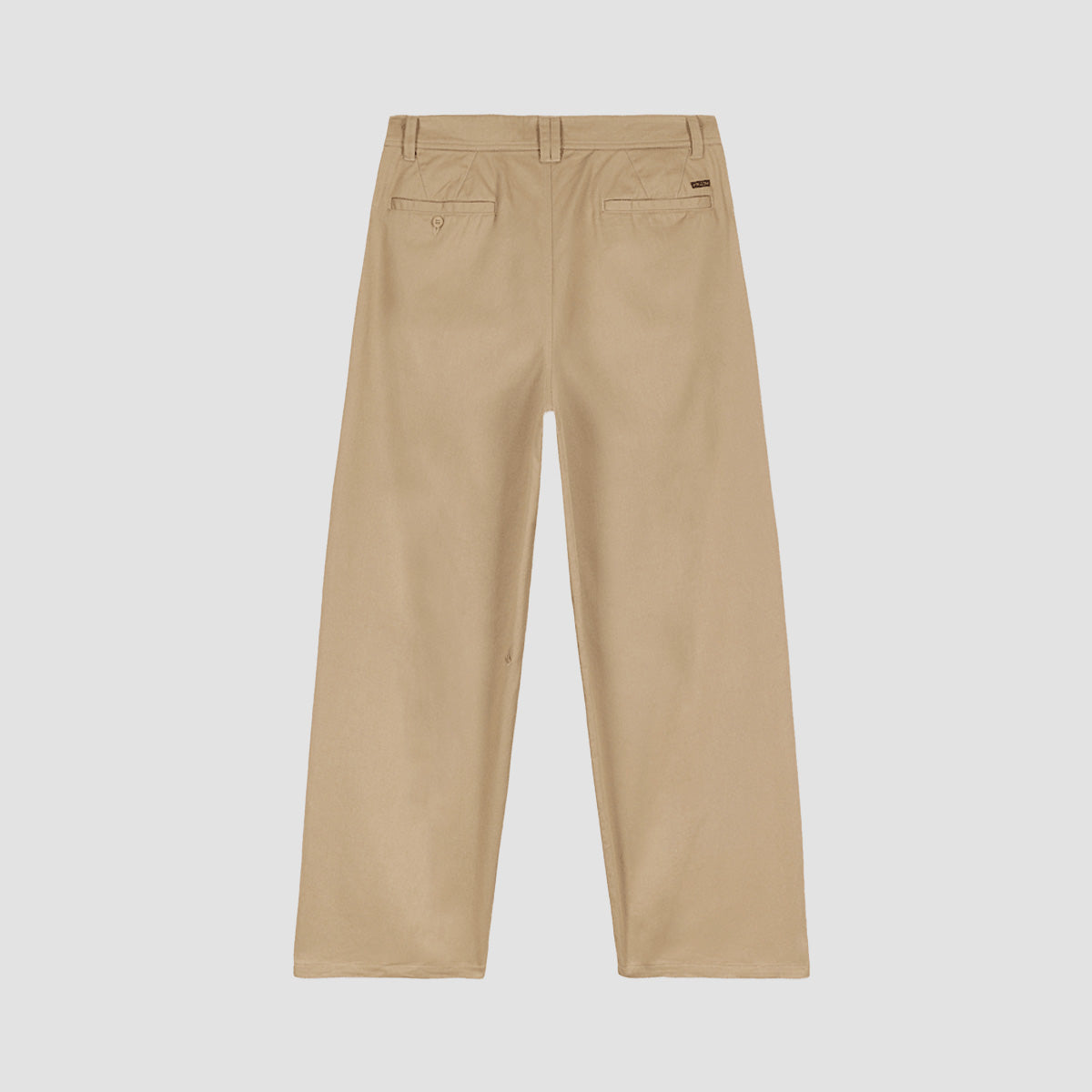 Volcom Baggos Pleat Chino Trousers Khaki