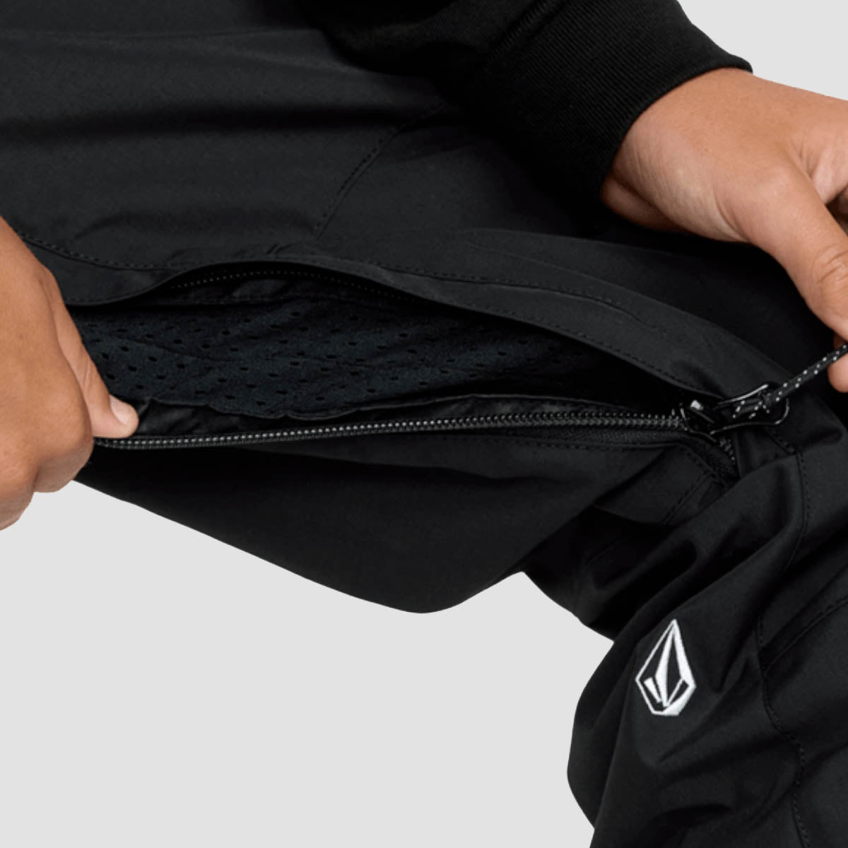 Volcom Barkley Ins 10K Bib Overall Snow Pants Black - Kids