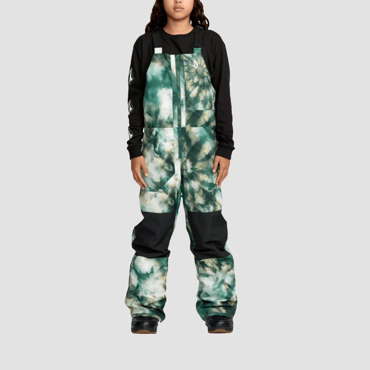 Volcom Barkley Ins Bib Overall Snow Pants Green - Kids