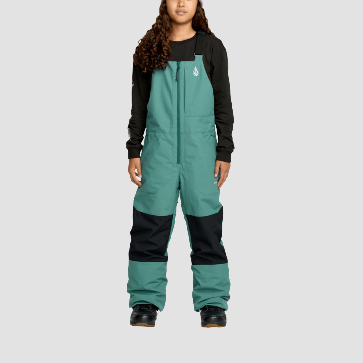 Volcom Barkley Ins Bib Overall Snow Pants Spruce Green - Kids