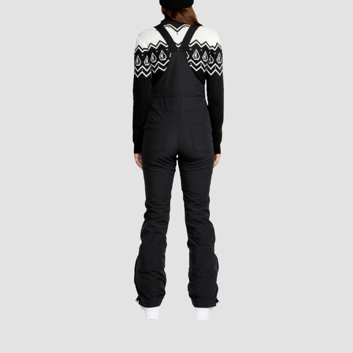 Volcom Battle Stretch Bib Snow Pants Black - Womens
