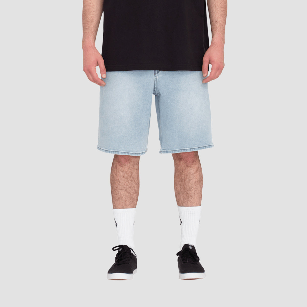 Volcom Billow 22" Denim Shorts Desert Dirt Indigo