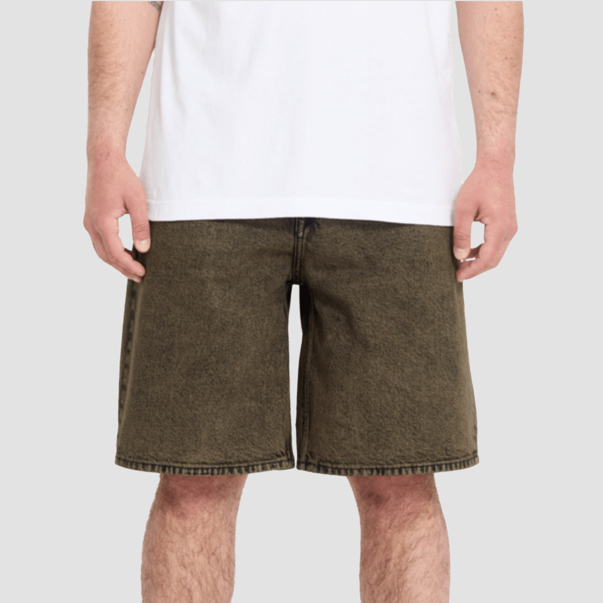 Volcom Billow 22" Denim Shorts Sage Leaf