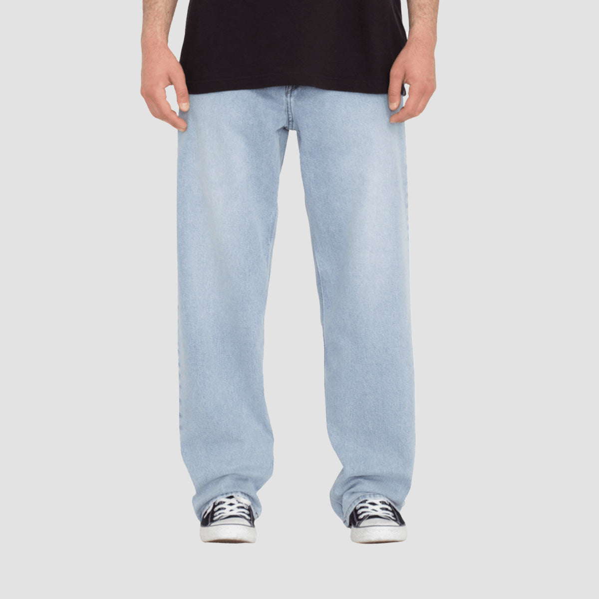 Volcom Billow Tall Loose Fit Jeans Light Blue Desert Dirt Indigo