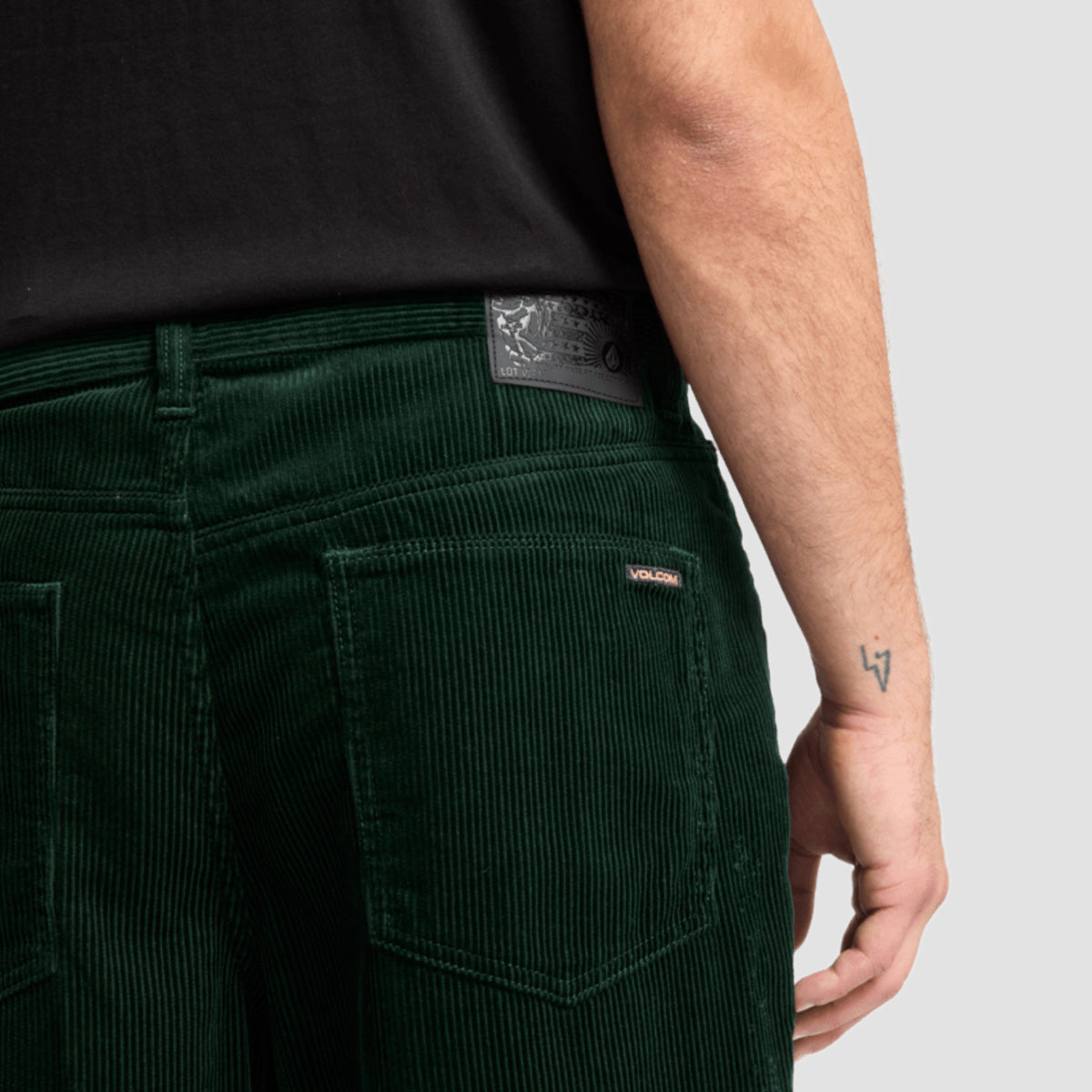 Volcom Billow Tapered Cord Pants Scarab
