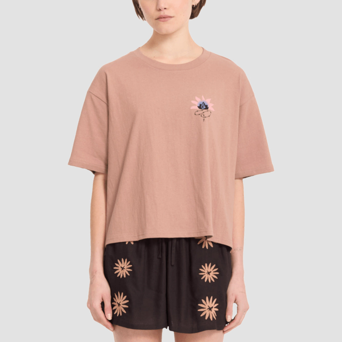 Volcom Bliss T-Shirt Pale Khaki - Womens