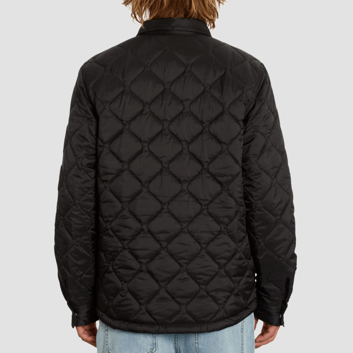 Volcom Bowered Plus Fleece lined Over Shirt Jacket Black