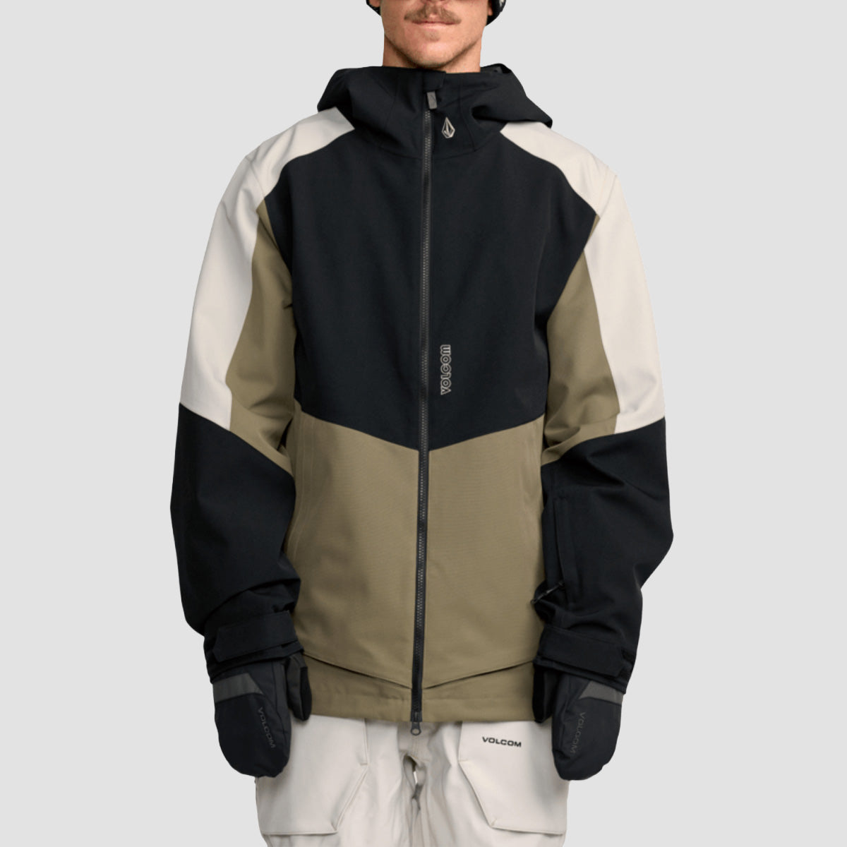 Volcom Brighton 15K Full Zip Snow Jacket Military