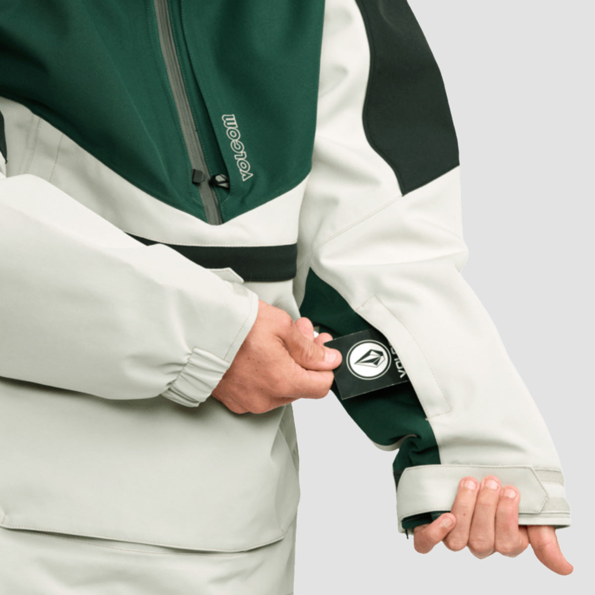 Volcom Brighton Pullover 15K Snow Jacket Stone