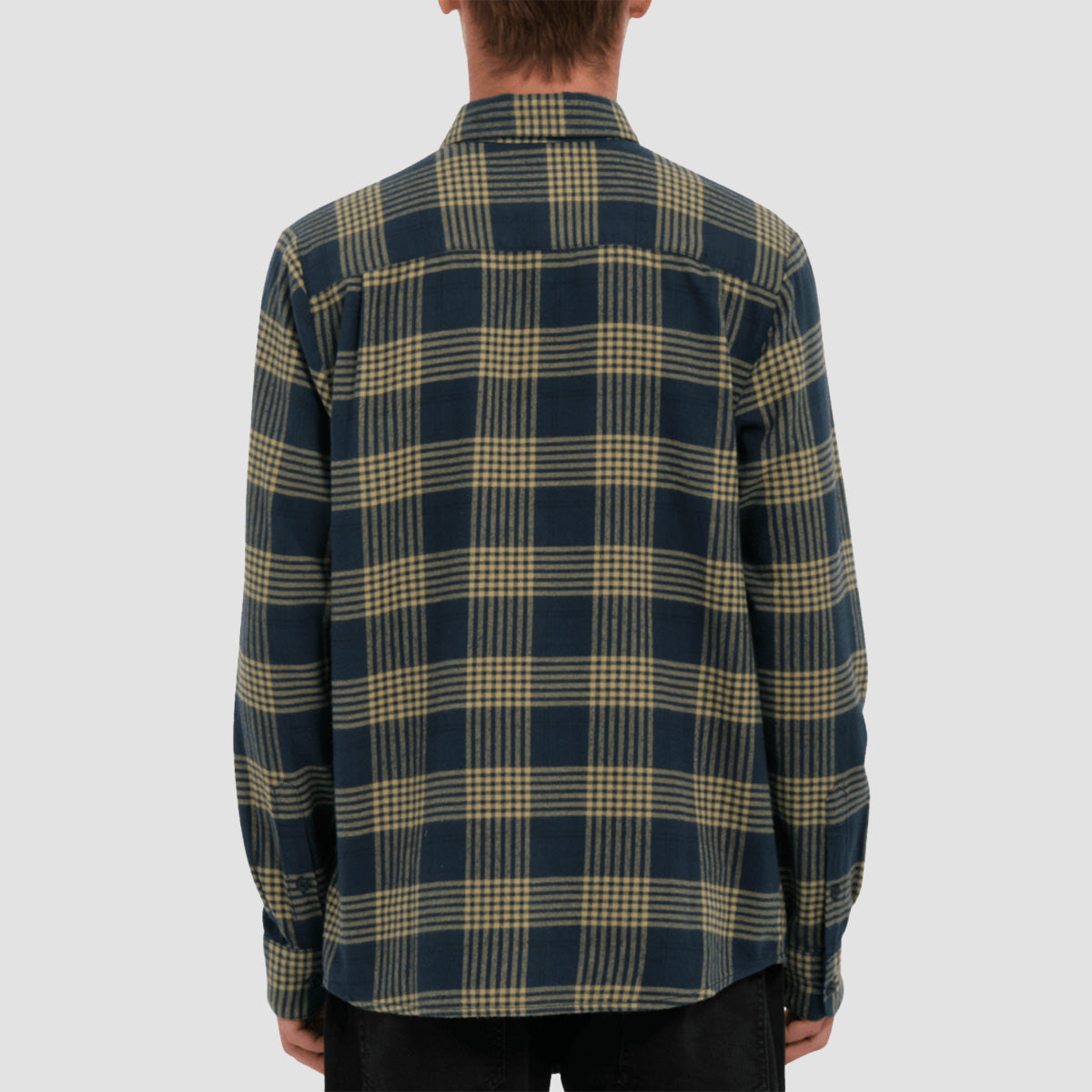 Volcom Caden Plaid Longsleeve Shirt Navy