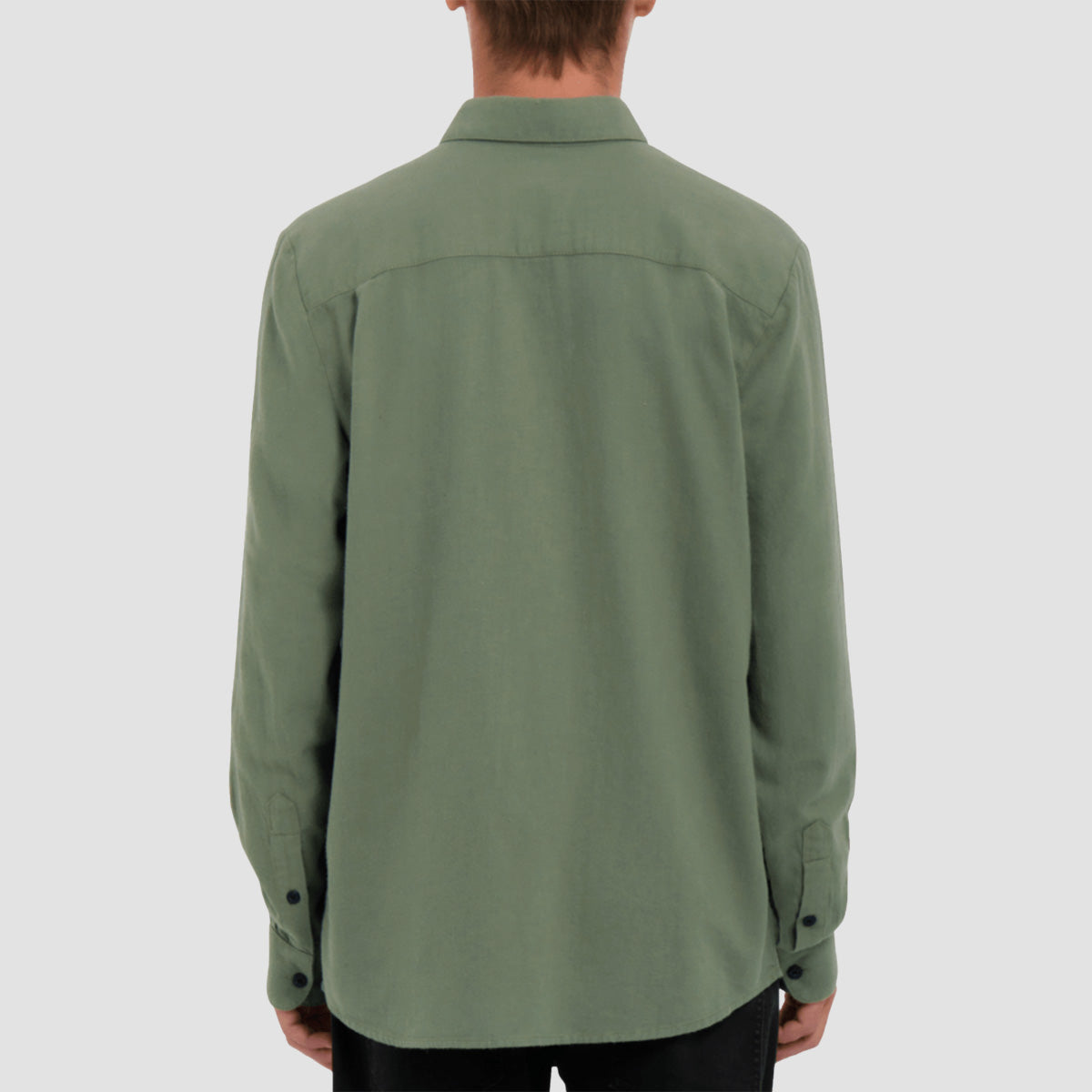 Volcom Caden Solid Longsleeve Shirt Agave