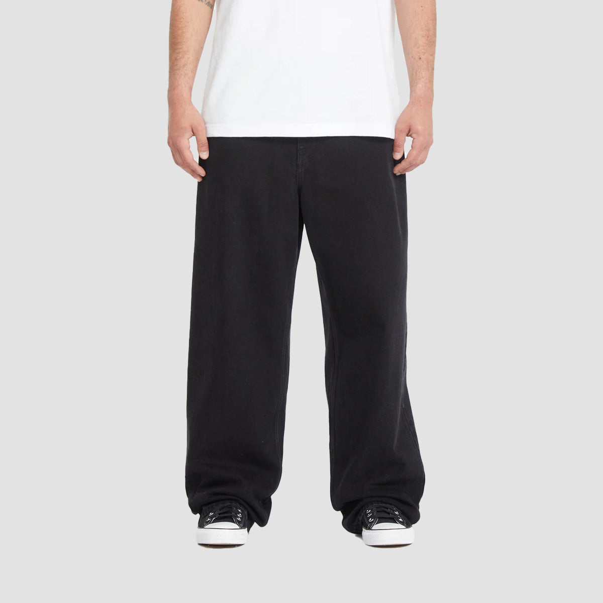 Volcom Chillow Baggy Fit Jeans Black