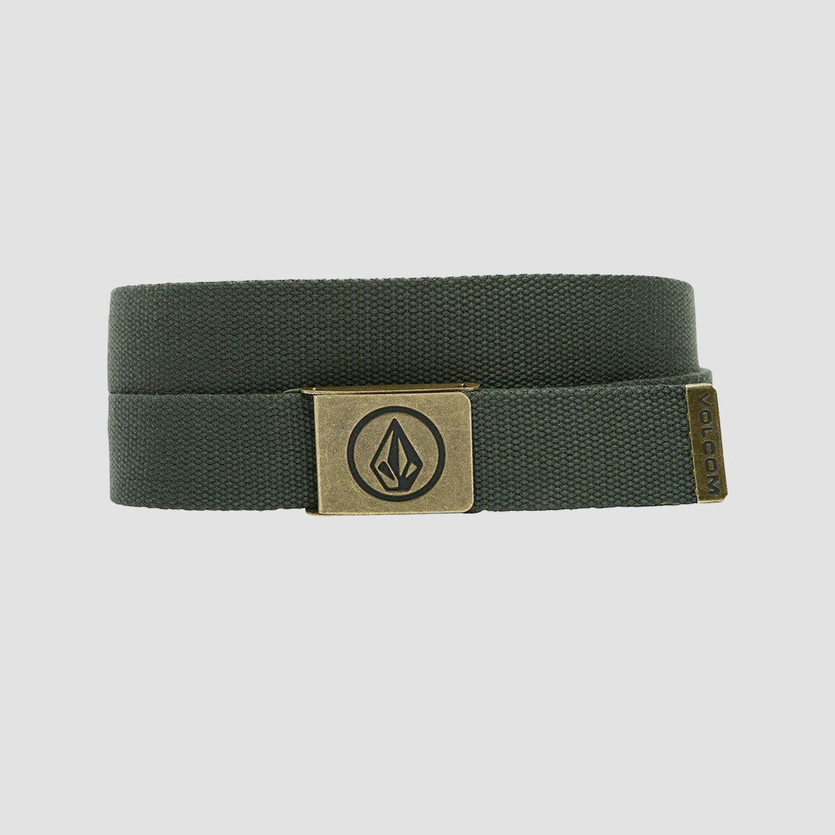 Volcom Circle Web Belt Dark Forest