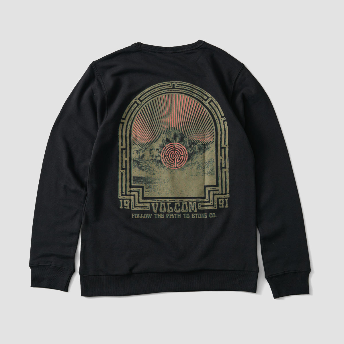 Volcom Dither Crew Sweatshirt Black