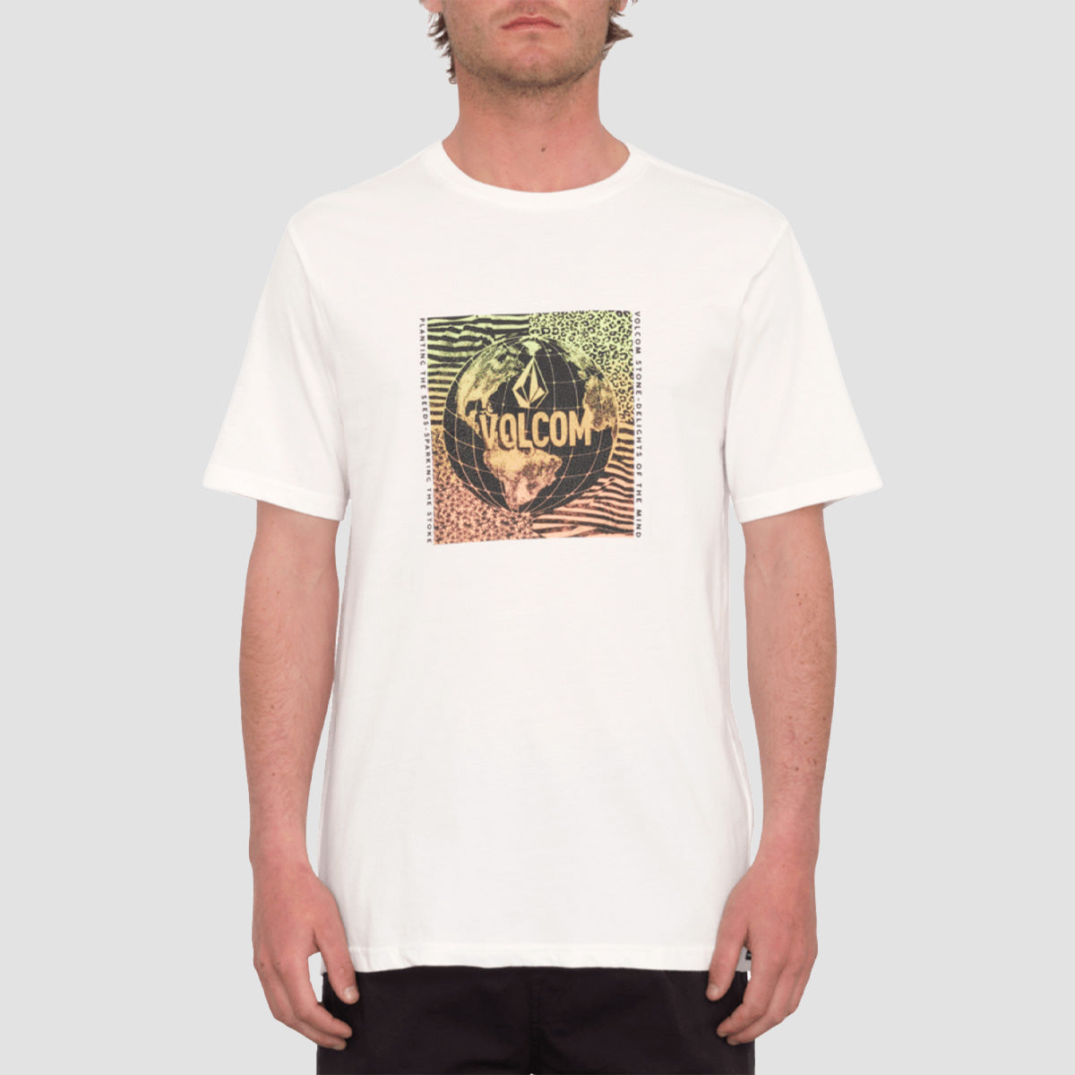 Volcom Earthtrippin Fty T-Shirt Off White