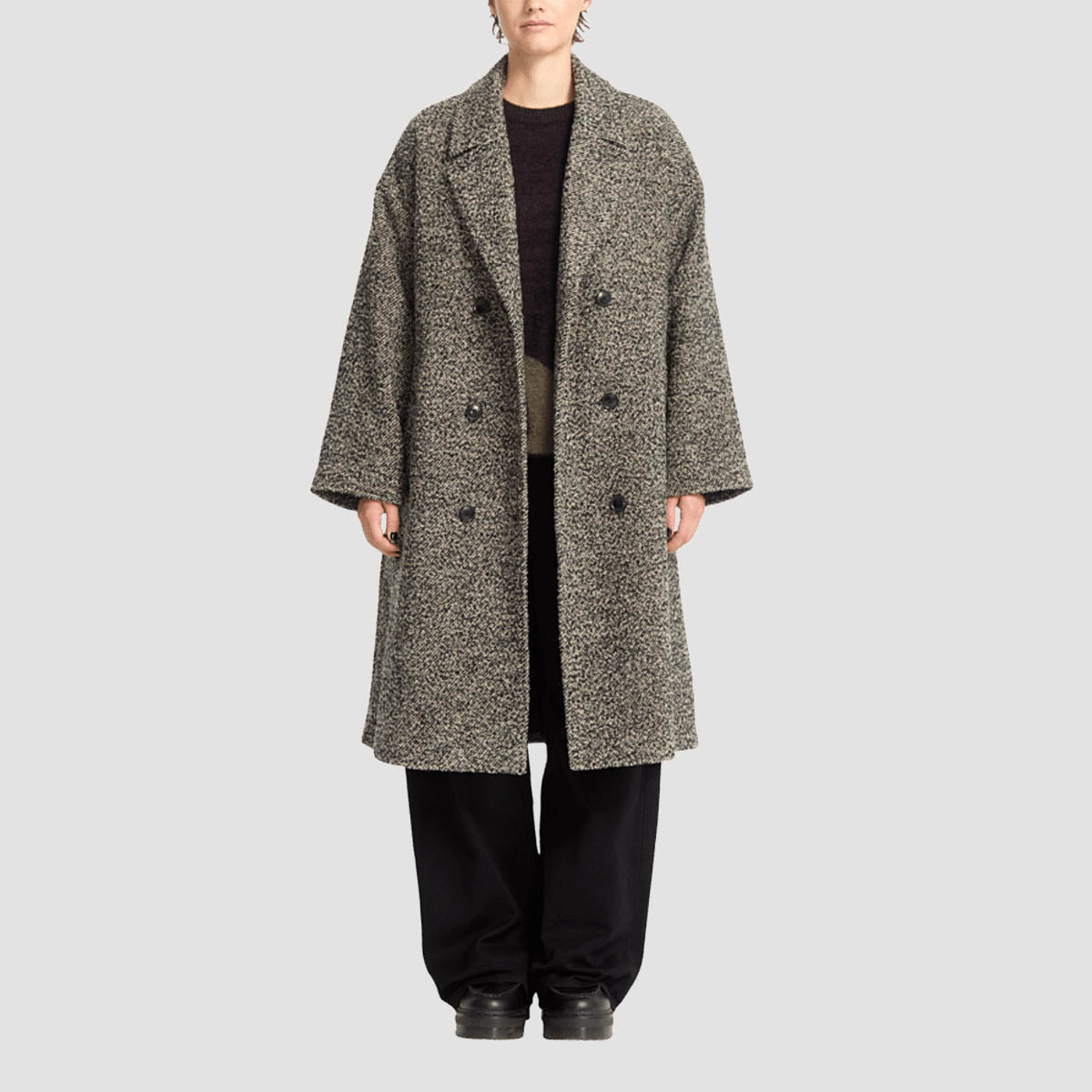 Volcom Eastcoat Coat Black White - Womens