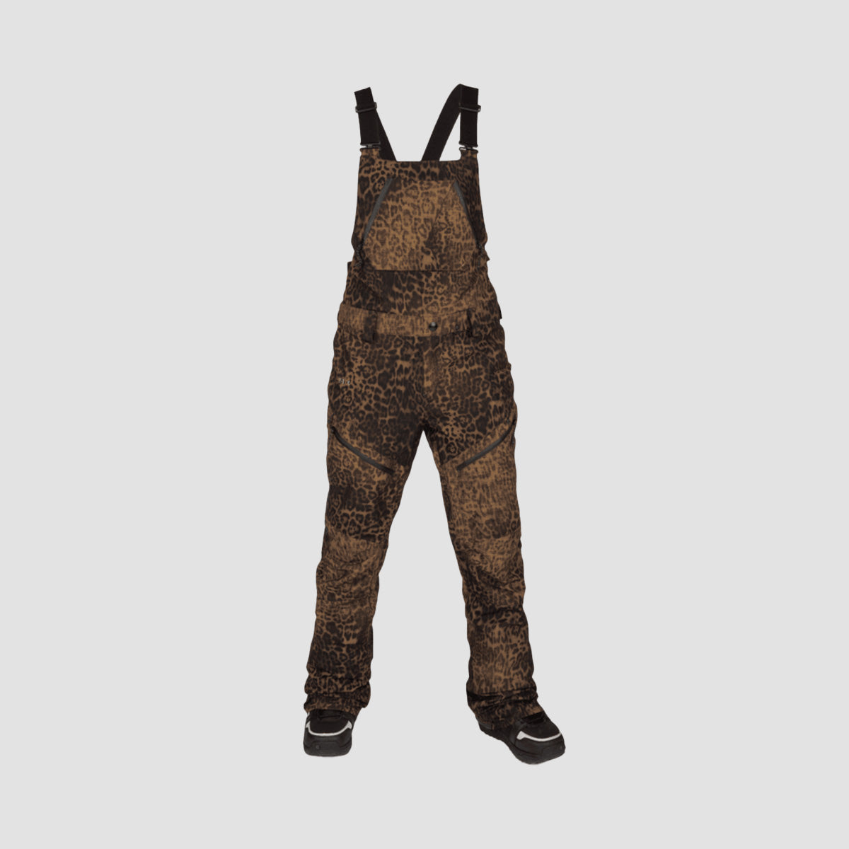 Volcom Elm Gore-Tex Snow Bib Overall Pants Leopard - Womens